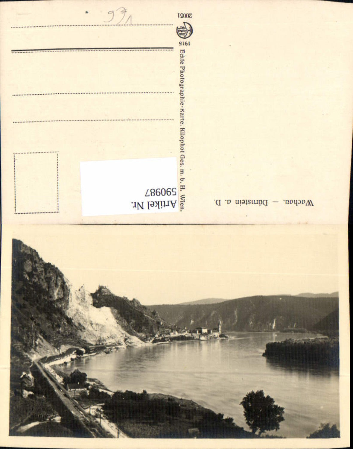 590987,Foto Ak Wachau Dürnstein a. d. Donau pub Kilophot 20051