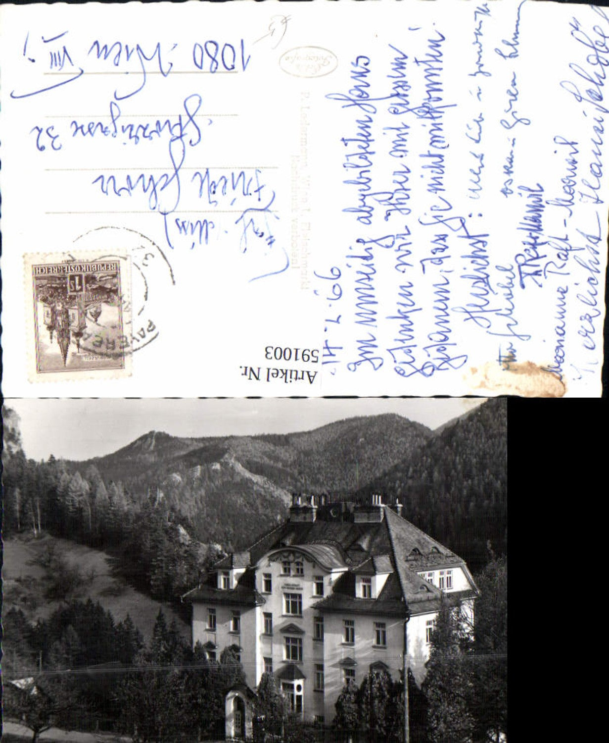 591003,Foto Ak Semmering Erholungsheim Weisses Kreuz Breitenstein a. Semmering