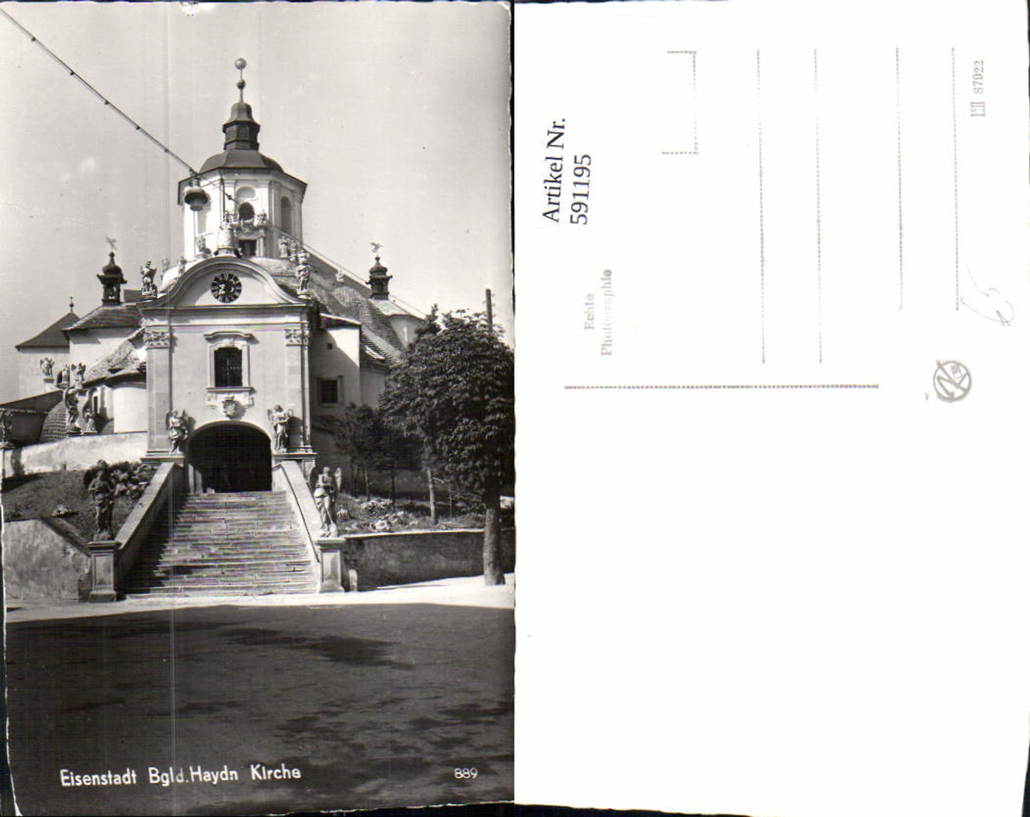 591195,Foto Ak Eisenstadt Haydn Kirche
