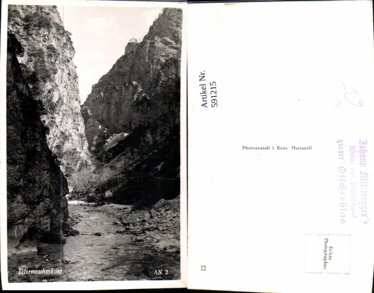 591215,Foto Ak Stierwaschmäuer Stierwaschboden Mitterbach am Erlaufsee