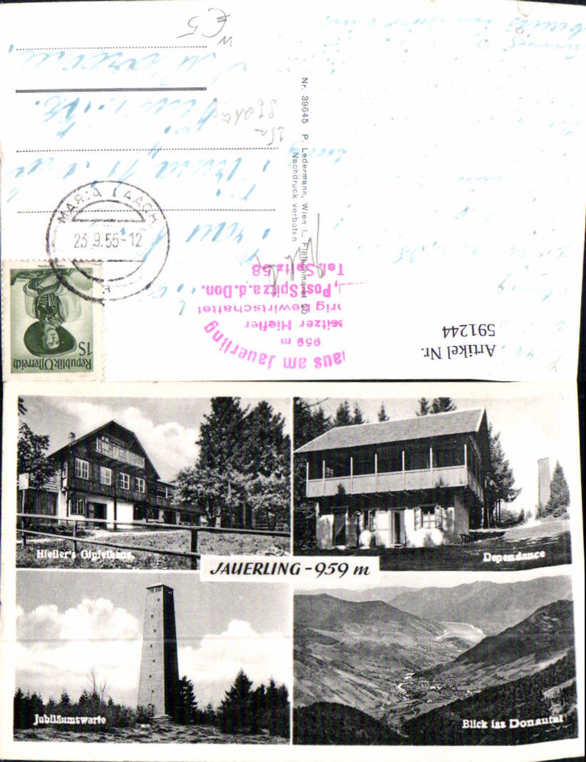 591244,Mehrbild Ak Jauerling Jubiläumswarte Dependance Maria Laach am Jauerling