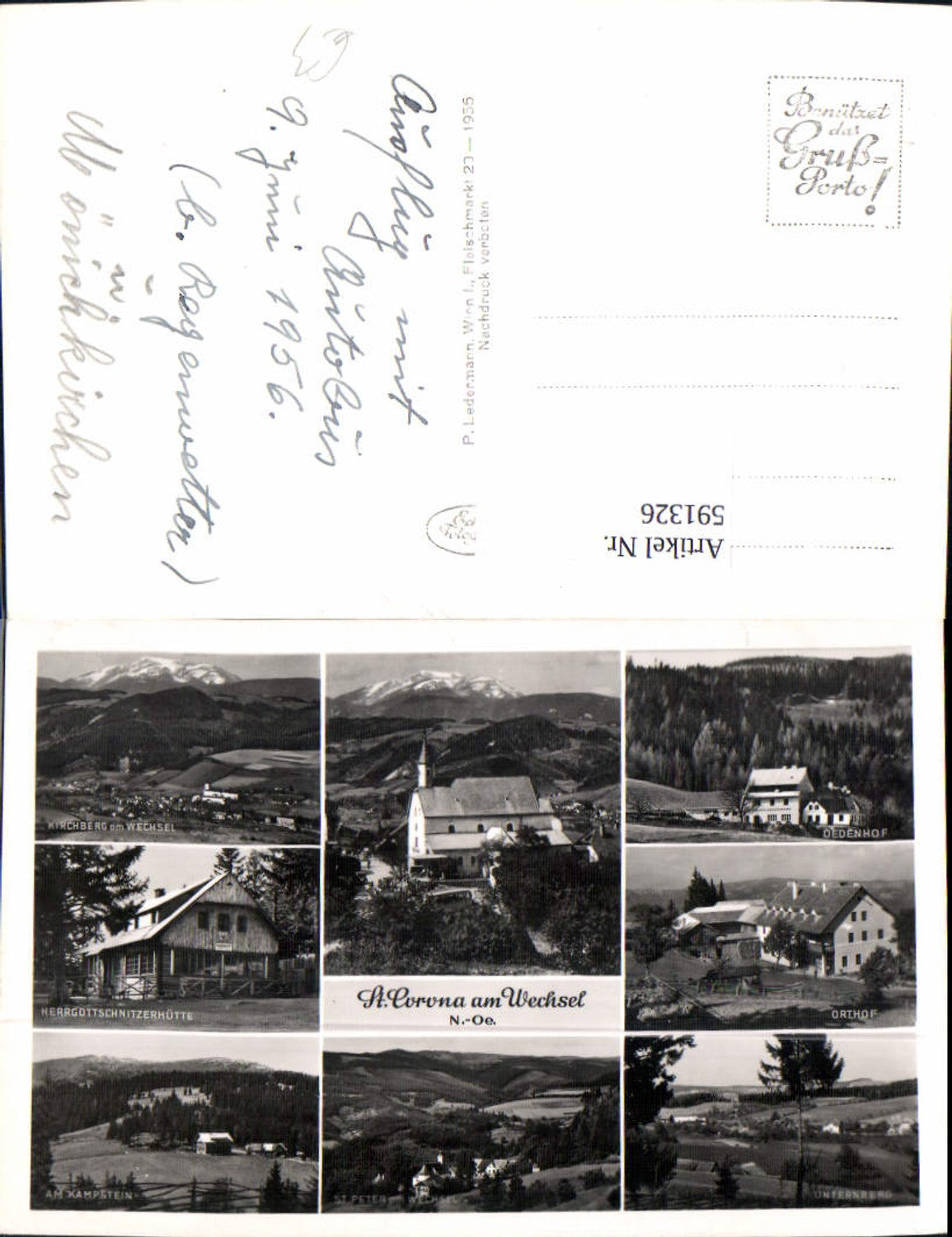 591326,Mehrbild Ak St. Corona am Wechsel Kirche Oedenhof Orthof Unternberg