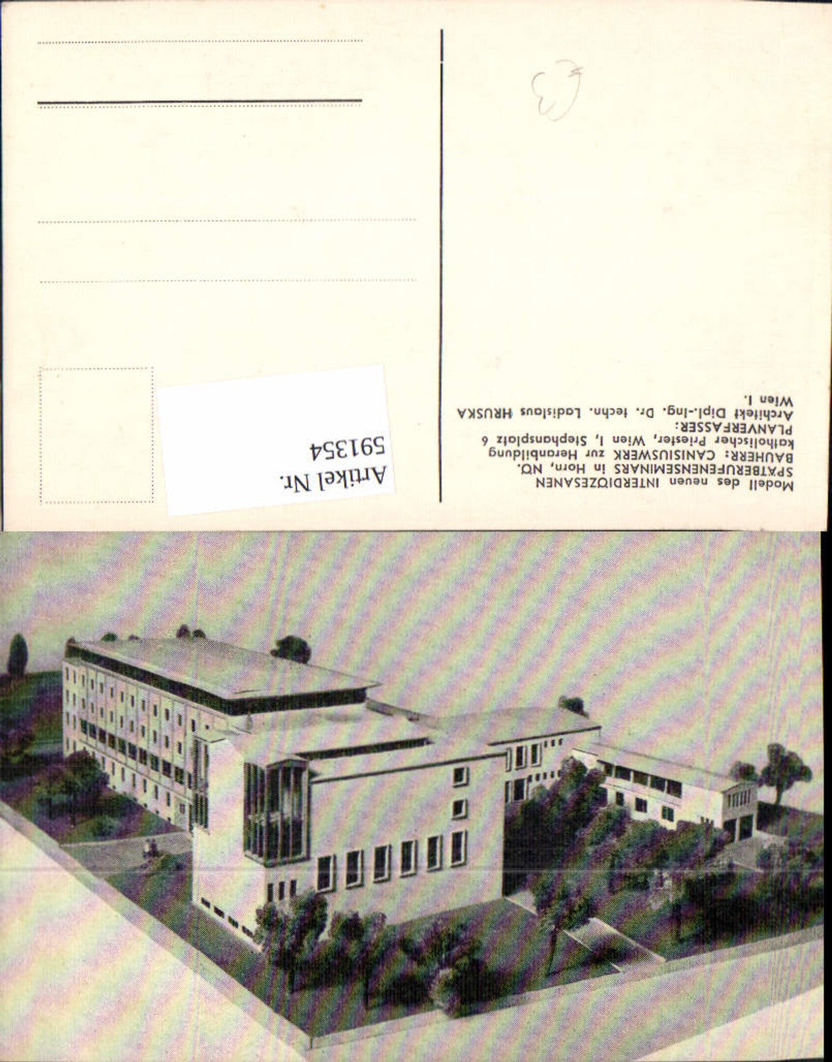 591354,Modell Interdiözesanen Spätberufenenseminars Horn Religion