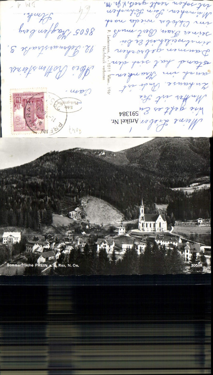 591384,Foto Ak Prein a. d. Rax Totale