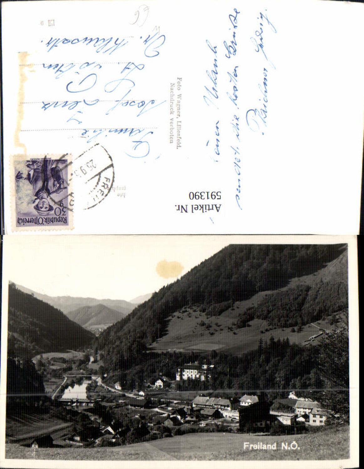 591390,Foto Ak Freiland Totale Türnitz