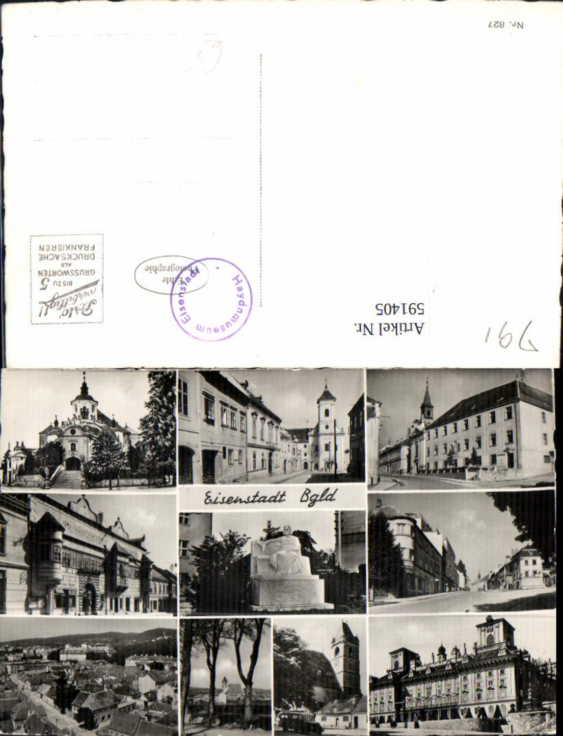 591405,Mehrbild Ak Eisenstadt Ansichten