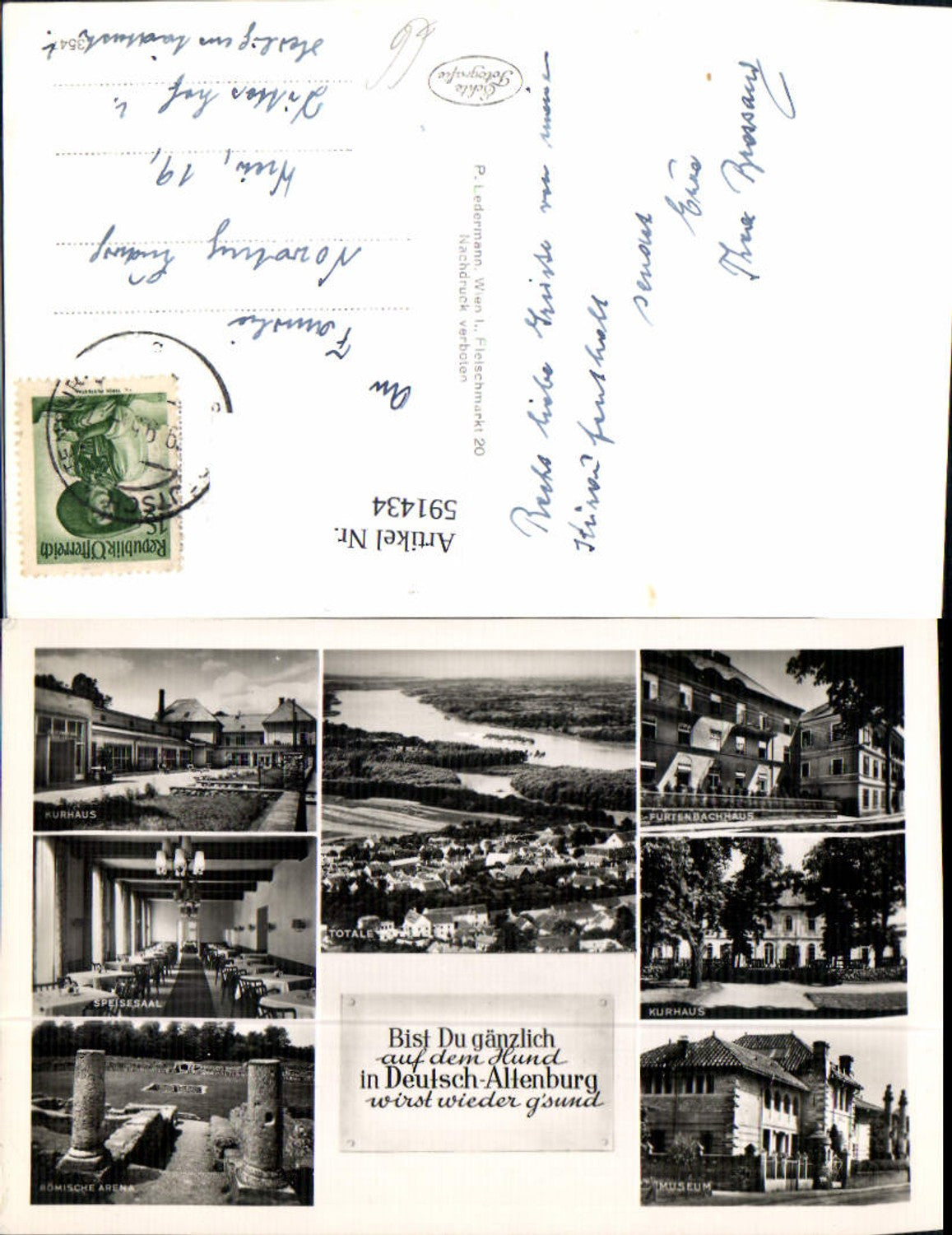 591434,Mehrbild Ak Bad Deutsch-Altenburg Museum Kurhaus