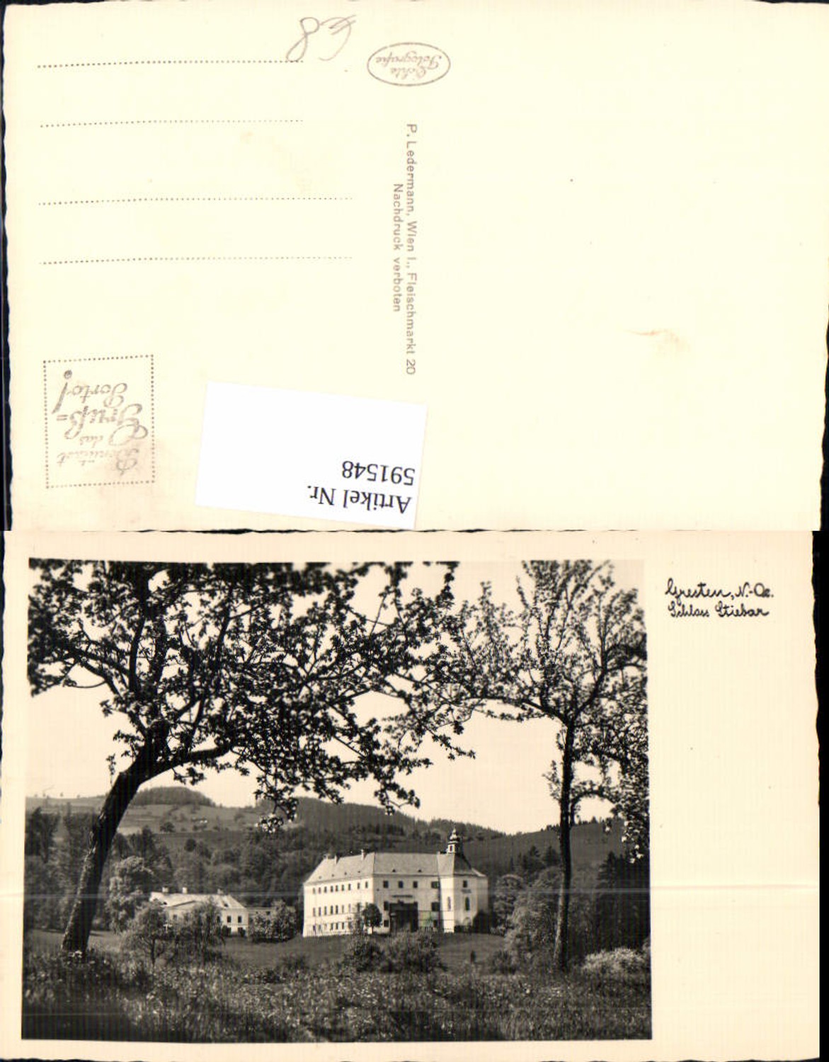 591548,Foto Ak Gresten Schloss Stiebar