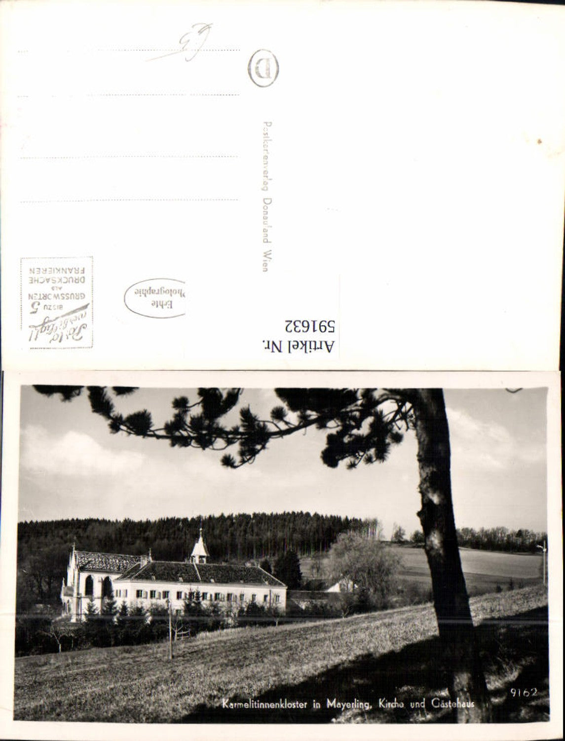 591632,Foto Ak Alland Karmelitinnenkloster Kirche Gästehaus