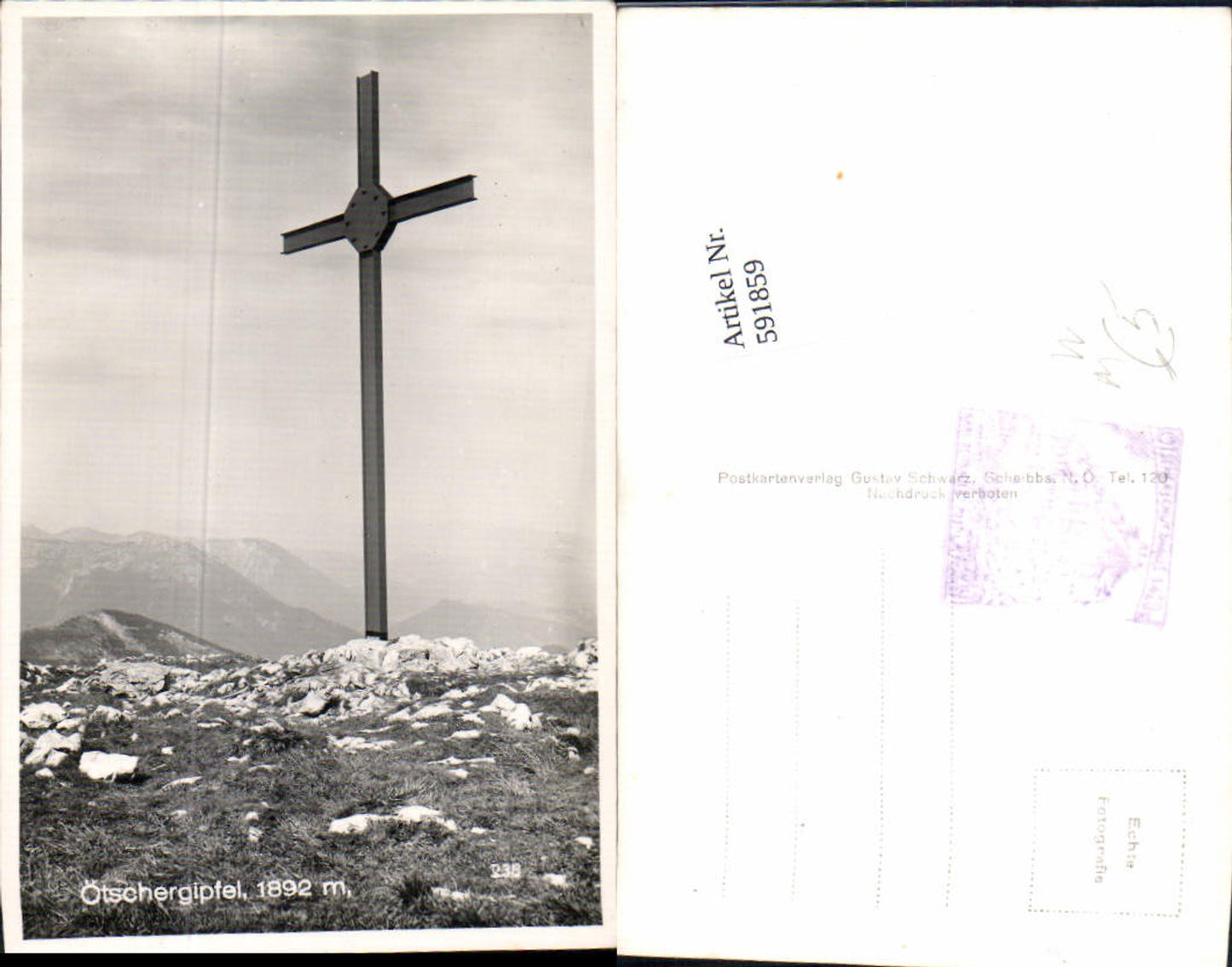 591859,Ötscher Gipfelkreuz Kreuz Lackenhof