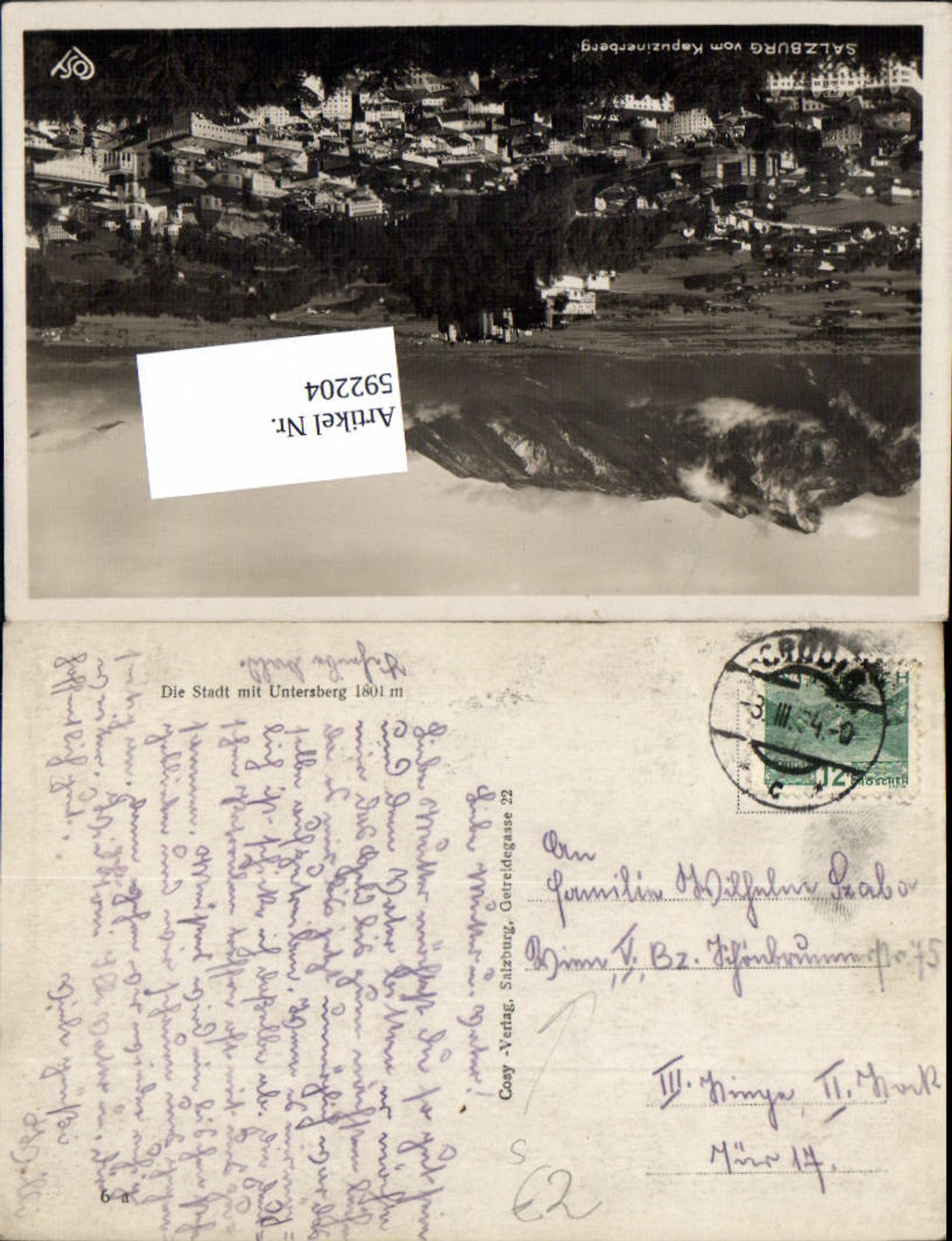 Alte Ansichtskarte – Old Postcard