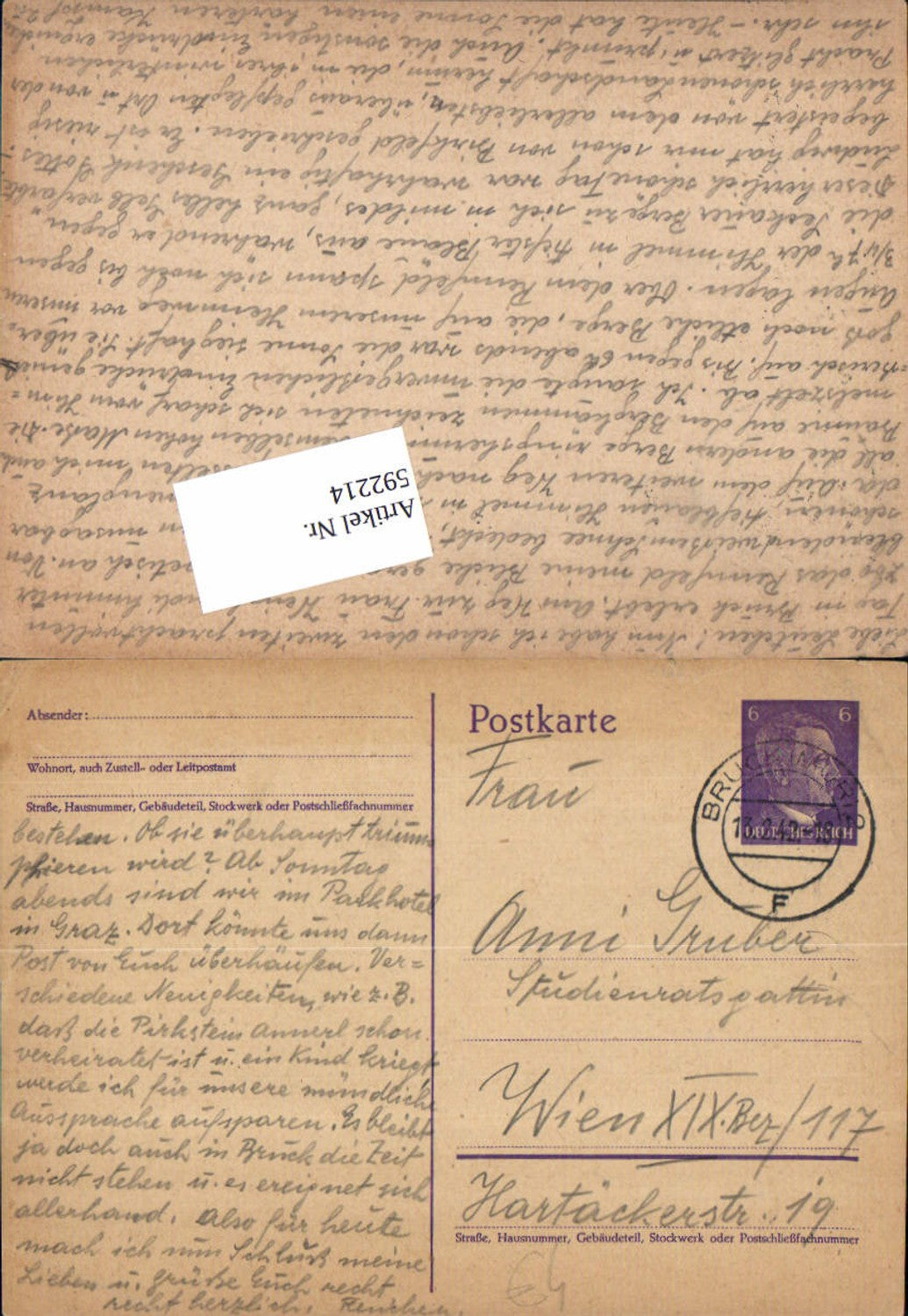 Alte Ansichtskarte – Old Postcard