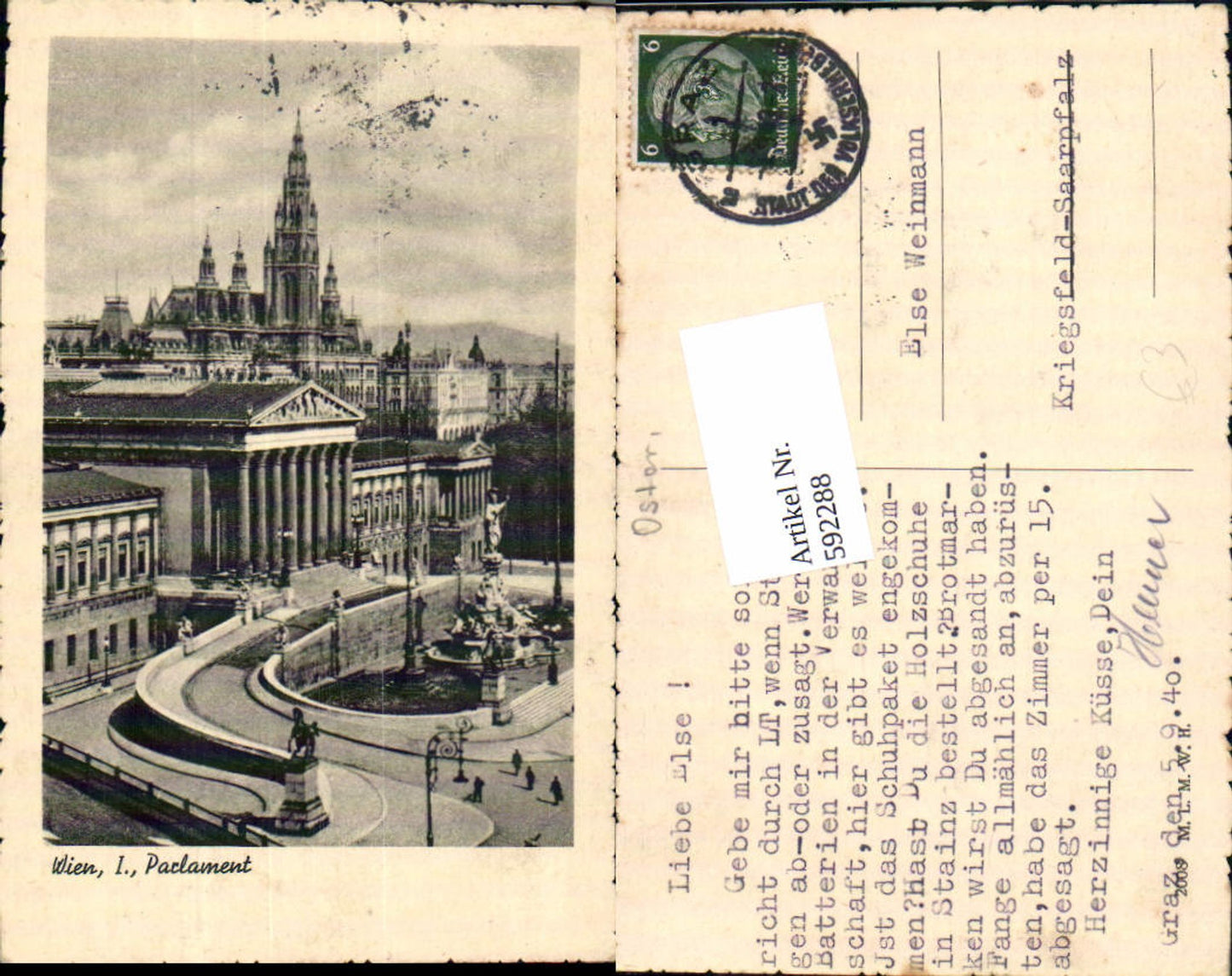 Alte Ansichtskarte – Old Postcard