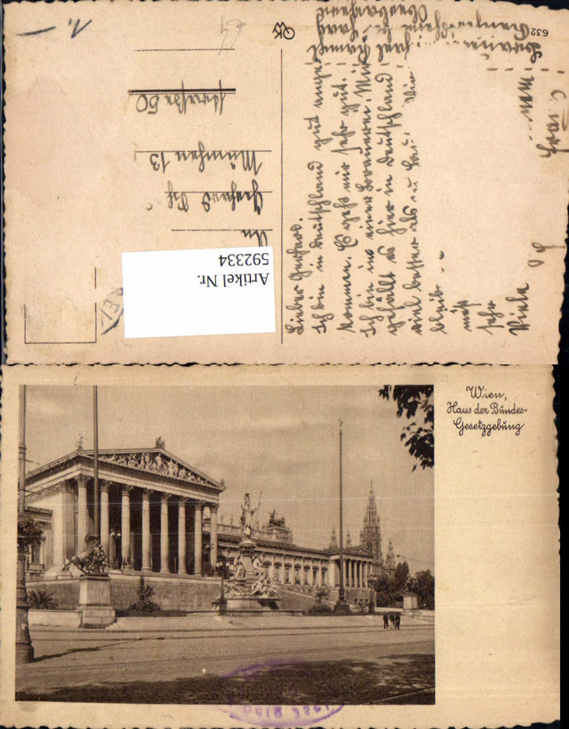 Alte Ansichtskarte – Old Postcard