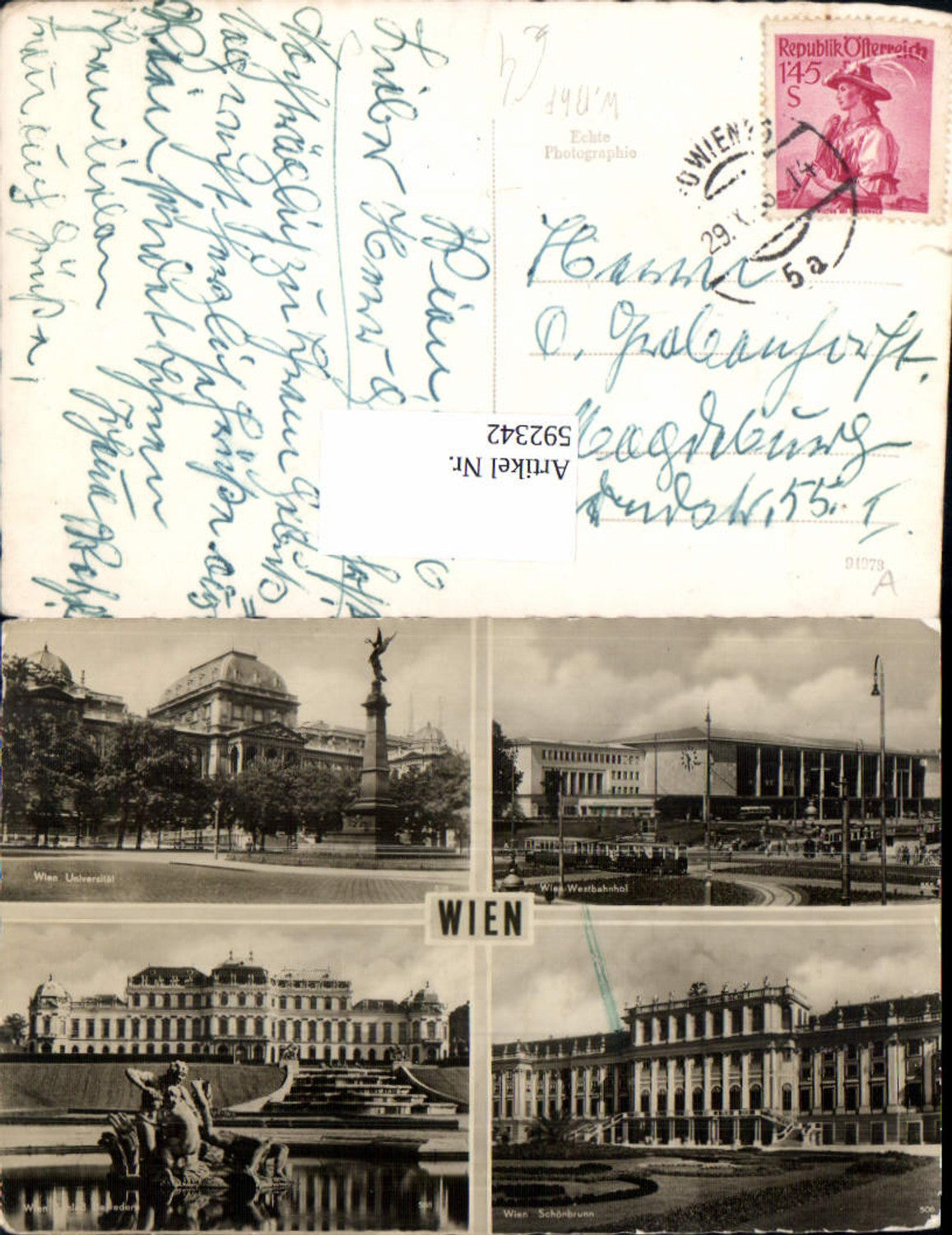 Alte Ansichtskarte – Old Postcard