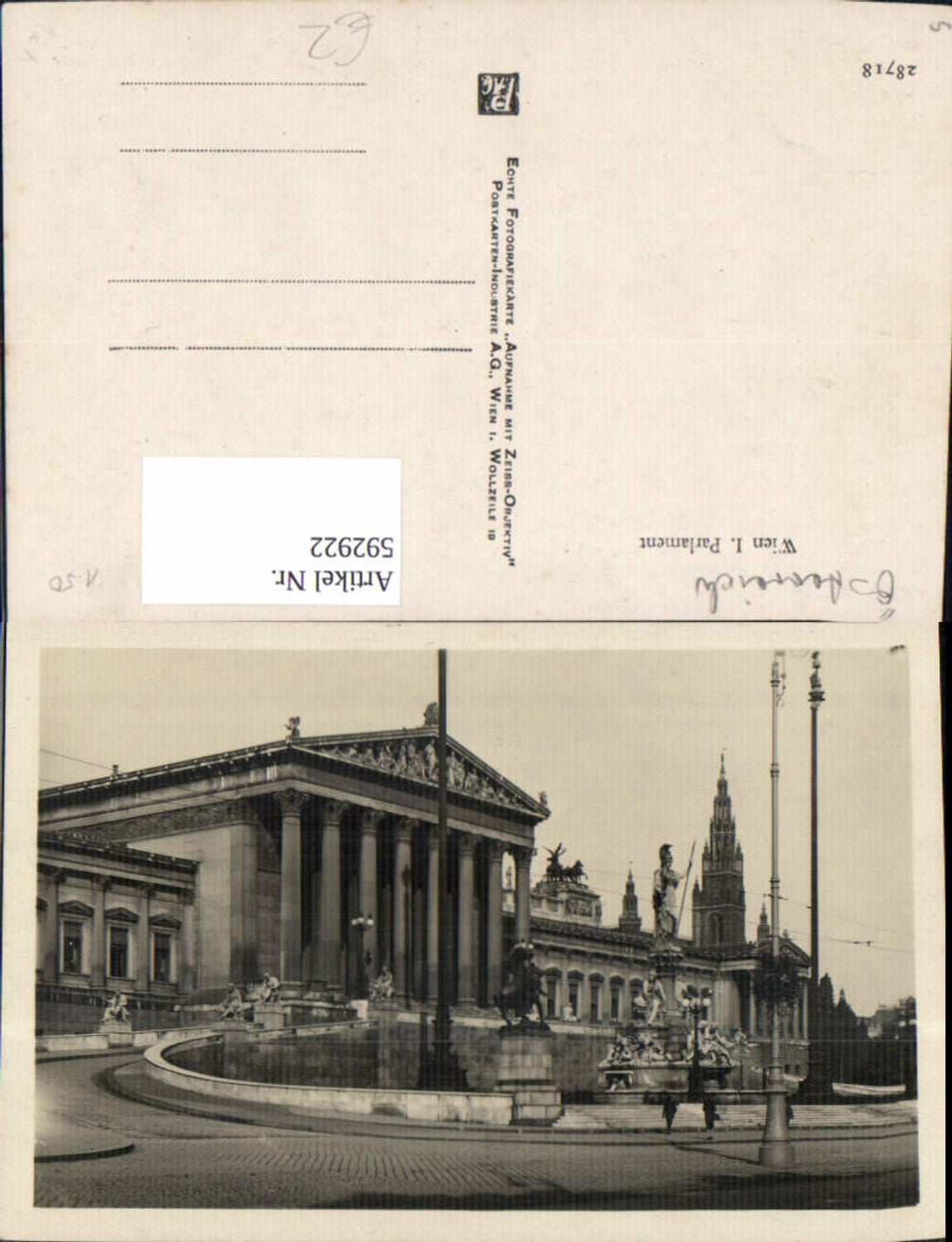 Alte Ansichtskarte – Old Postcard