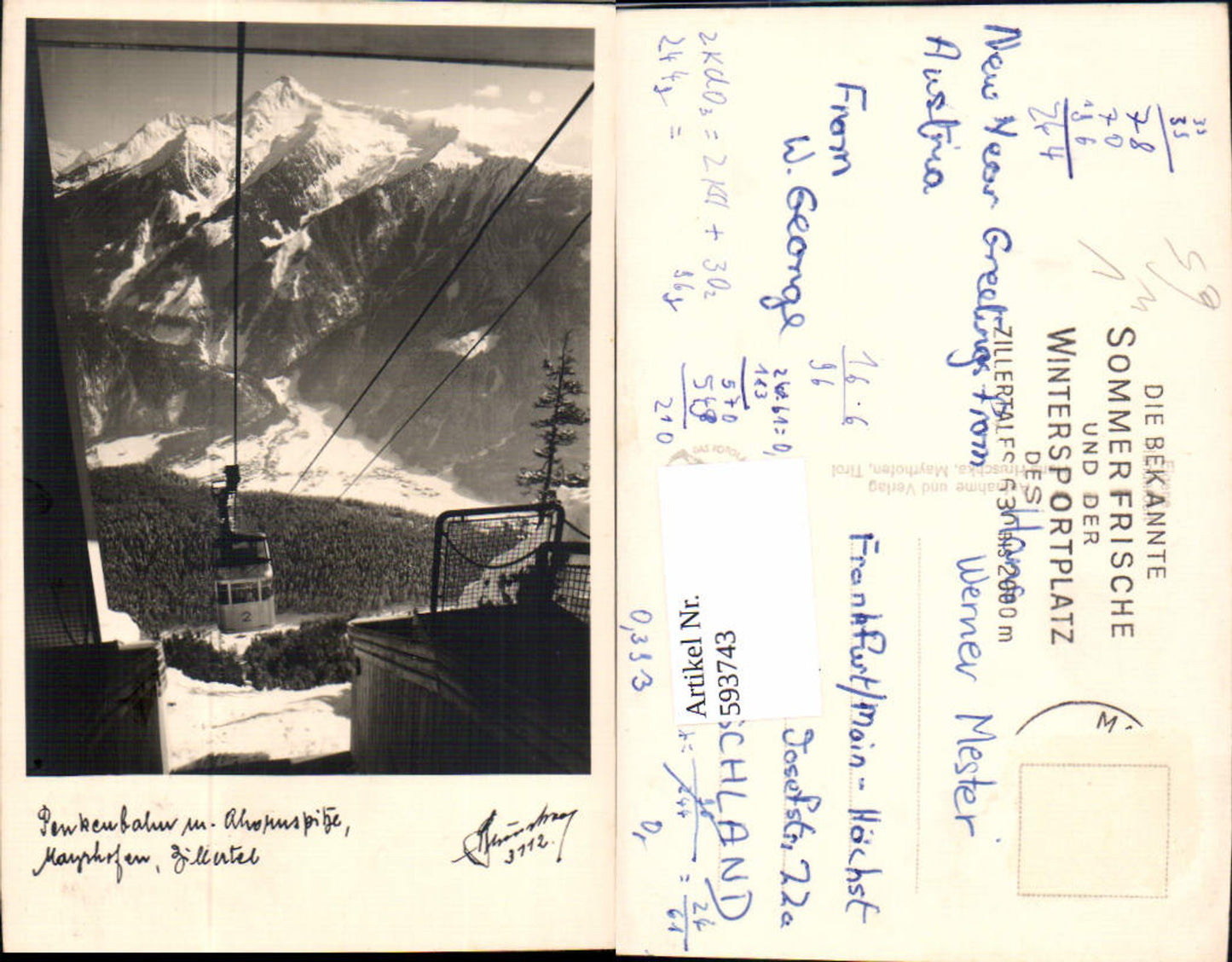 Alte Ansichtskarte – Old Postcard