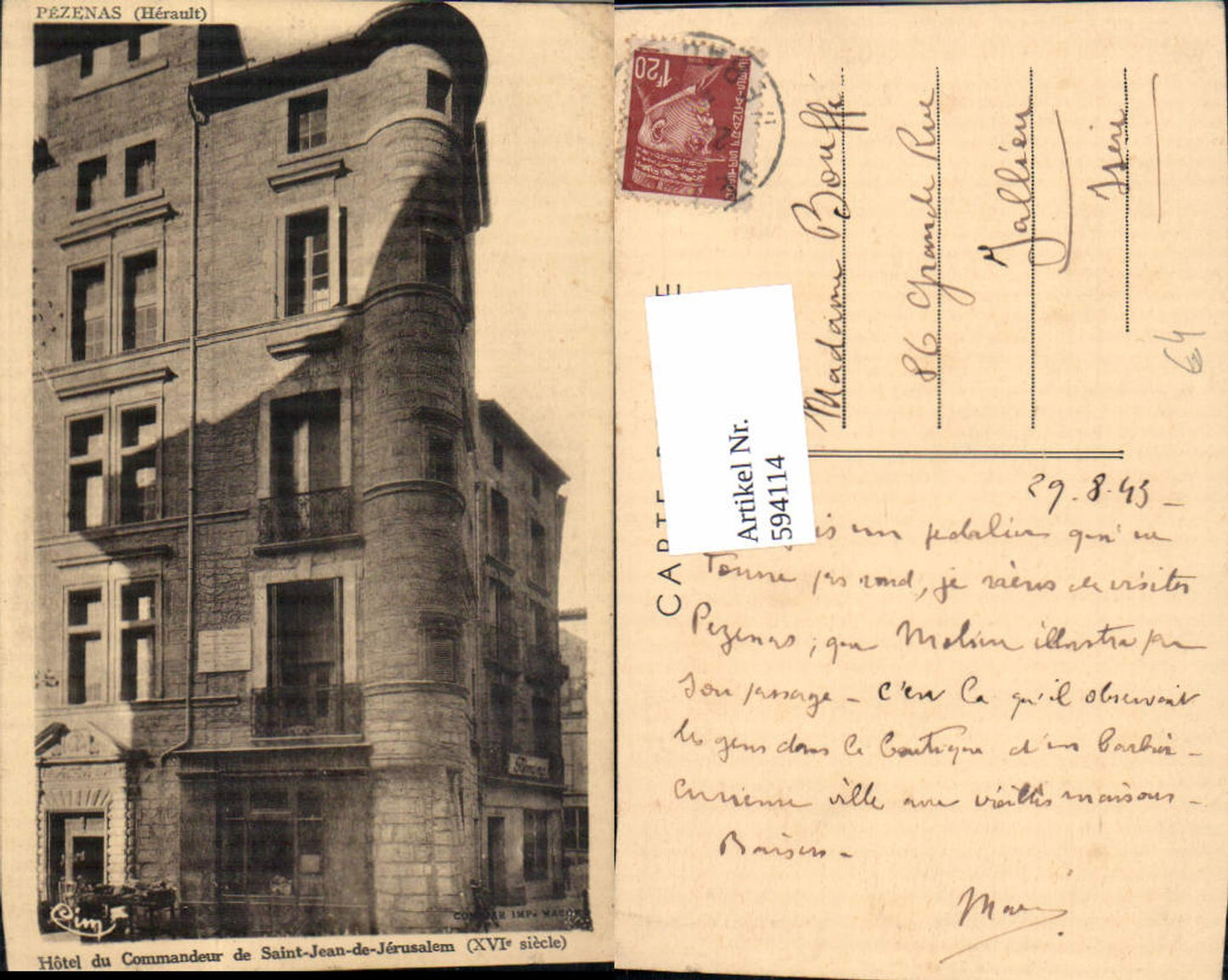 Alte Ansichtskarte – Old Postcard