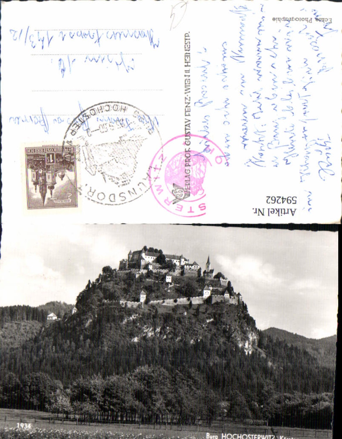 594262,Foto Ak Burg Hochosterwitz Sankt Georgen am Längsee