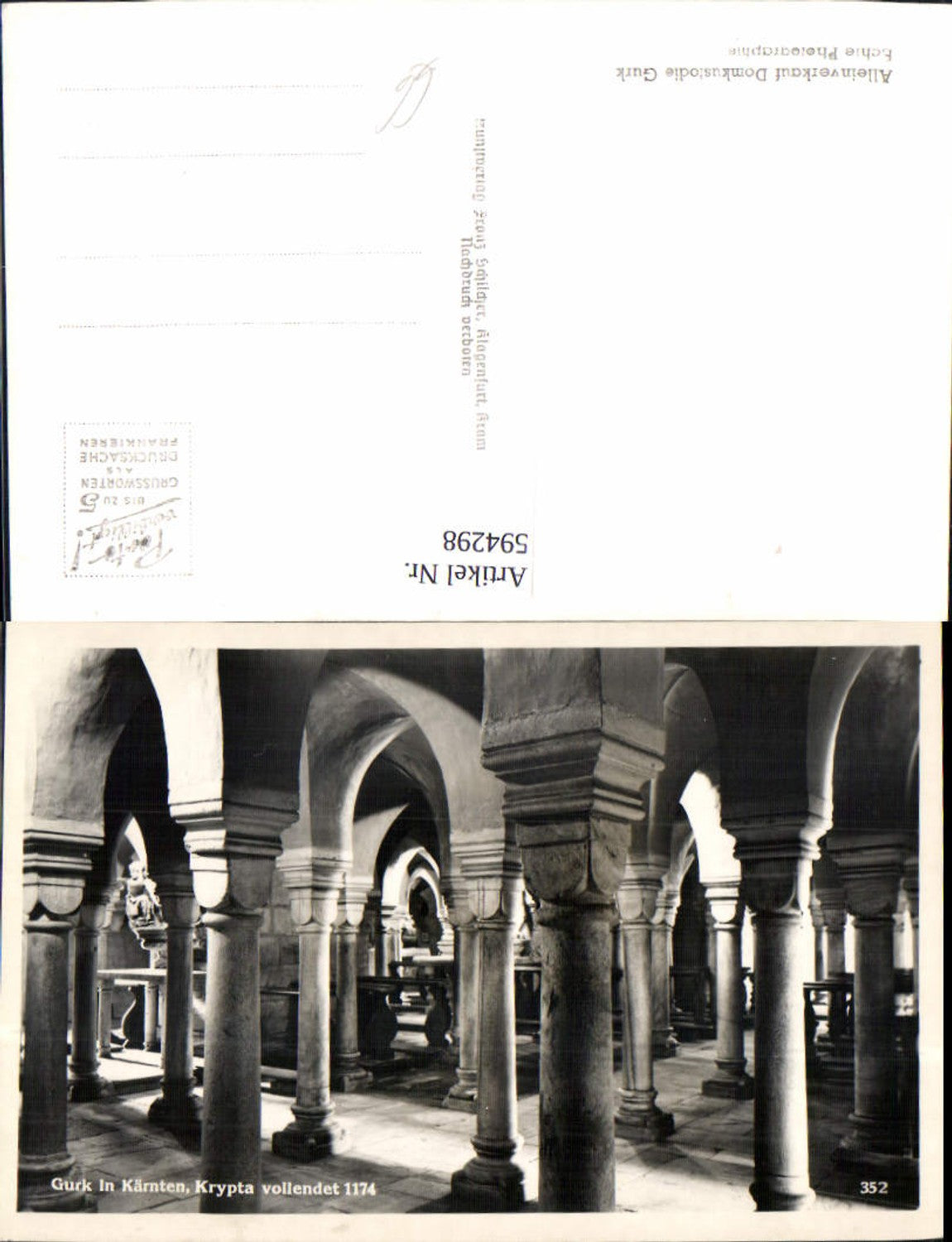 594298,Foto Ak Dom zu Gurk Krypta