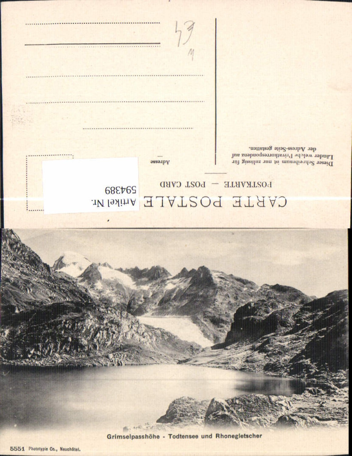 Alte Ansichtskarte – Old Postcard