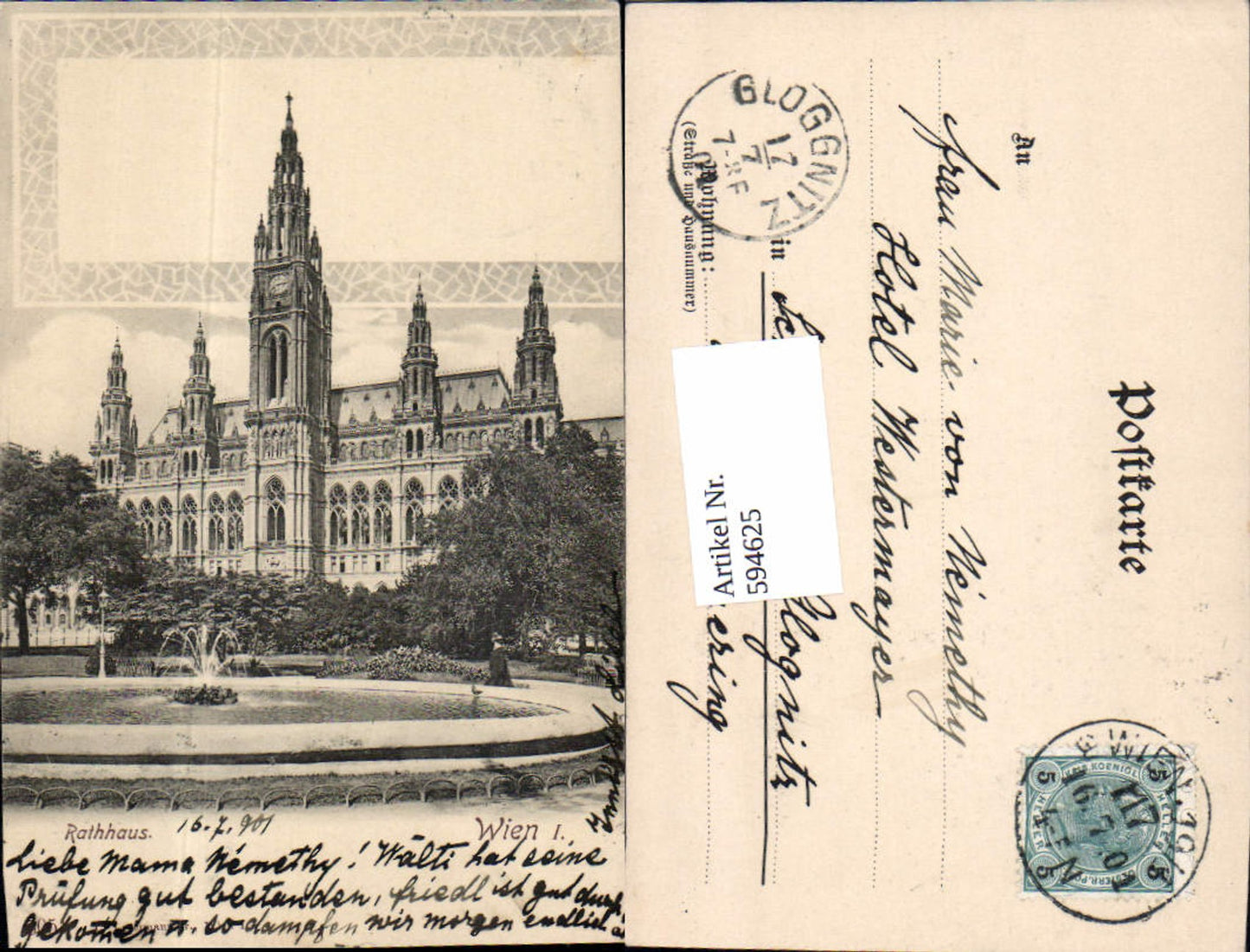 Alte Ansichtskarte – Old Postcard