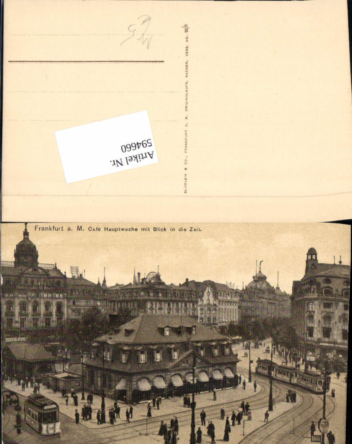 594660,Frankfurt am Main Cafe Hauptwache Zeil Straßenbahn Tram