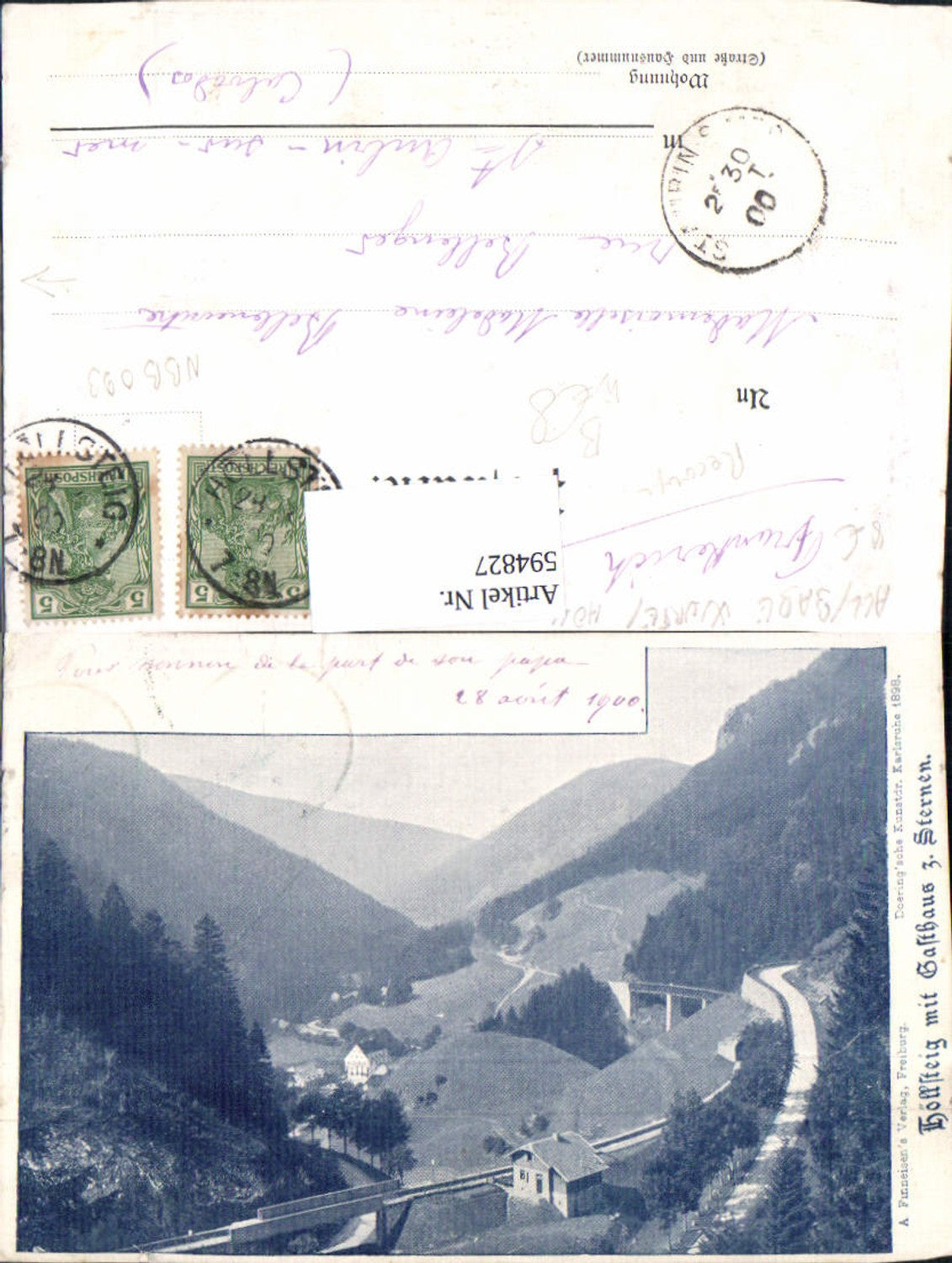 594827,Breitnau Höllsteig m. Gasthaus z. Sternen