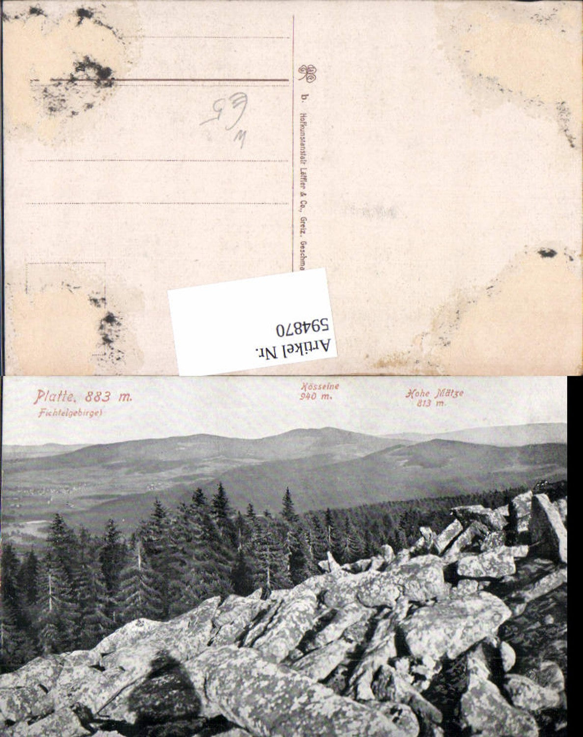 594870,Platte Fichtelgebirge Fichtelberg