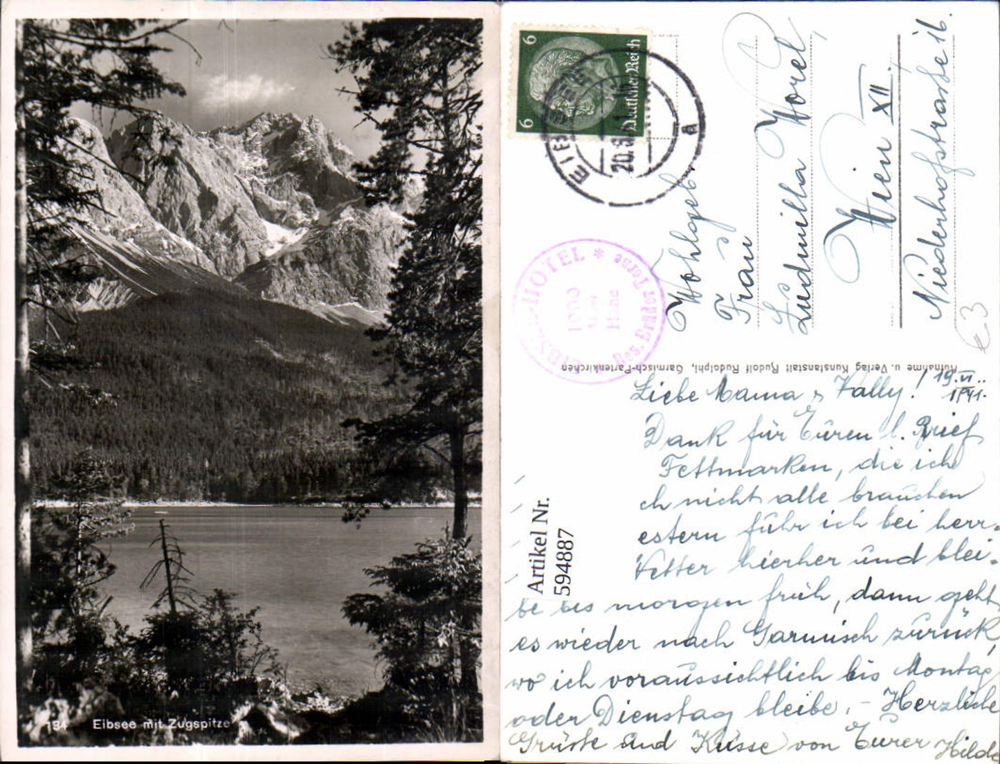 594887, Eibsee with Zugspitze Garmisch-Partenkirchen
