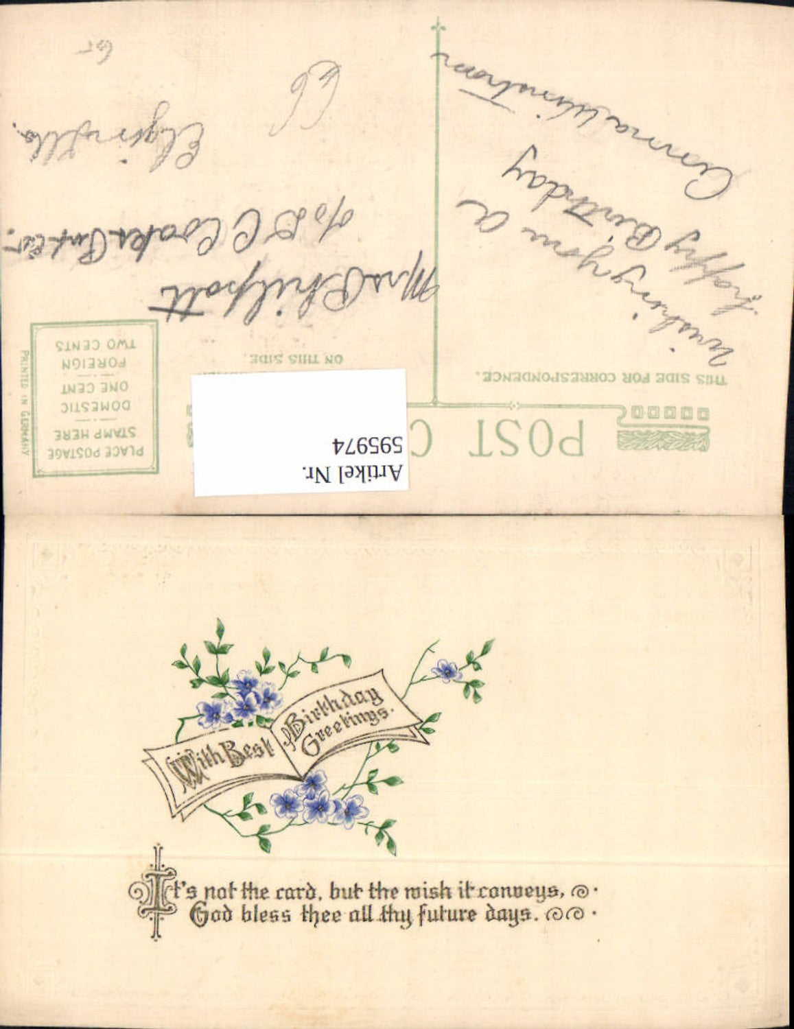 Alte Ansichtskarte – Old Postcard