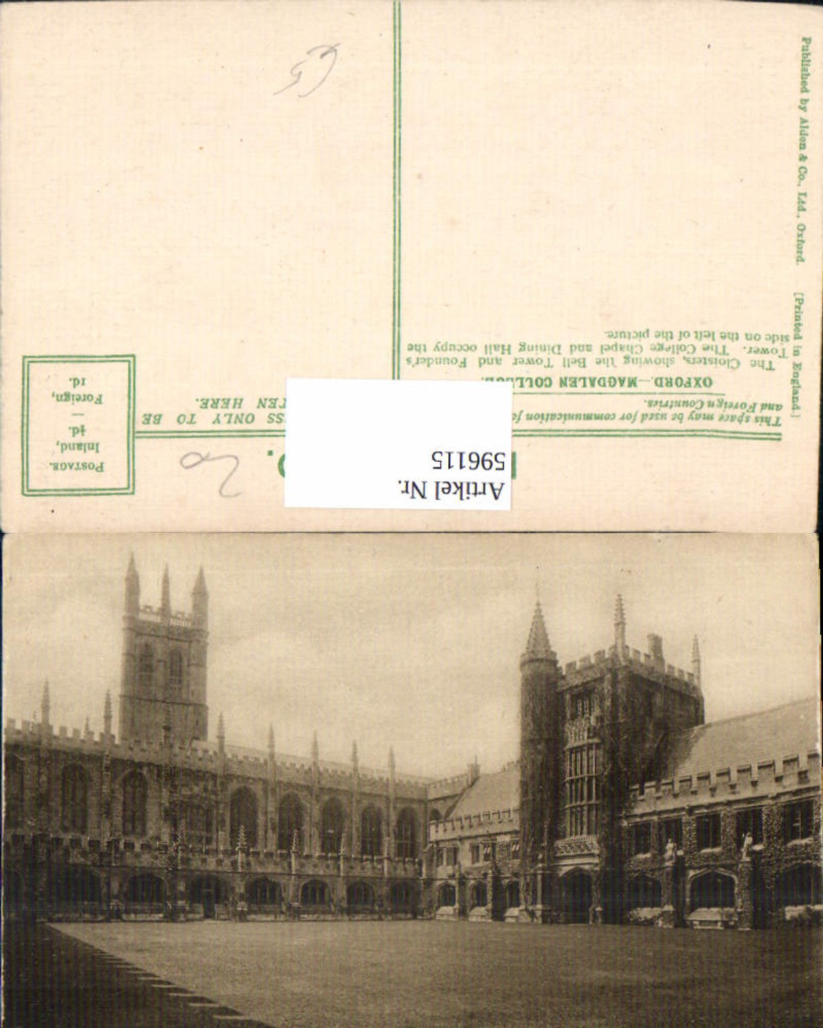 Alte Ansichtskarte – Old Postcard