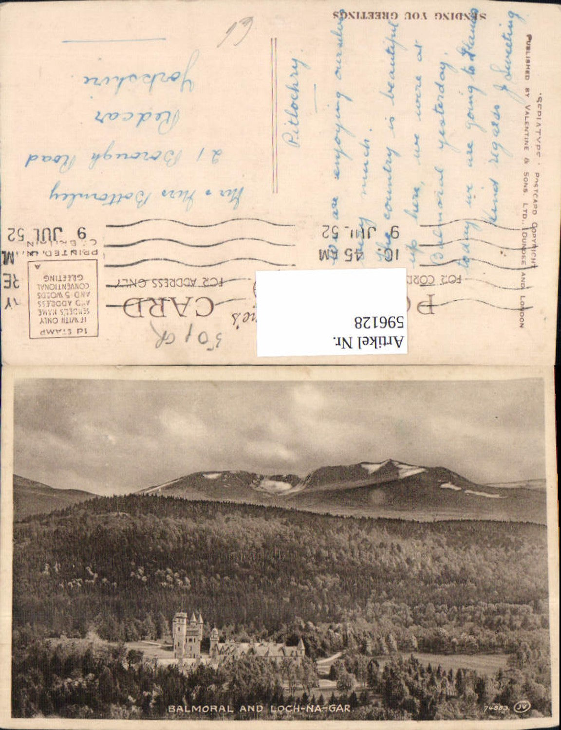 Alte Ansichtskarte – Old Postcard