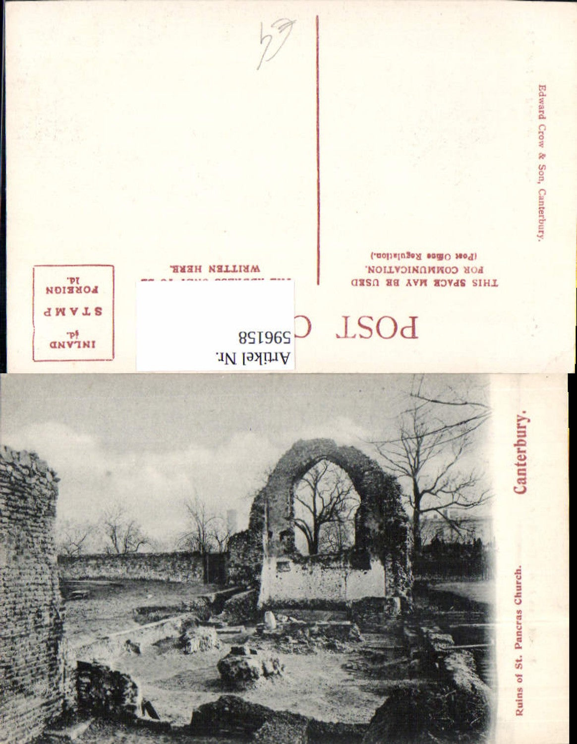 Alte Ansichtskarte – Old Postcard