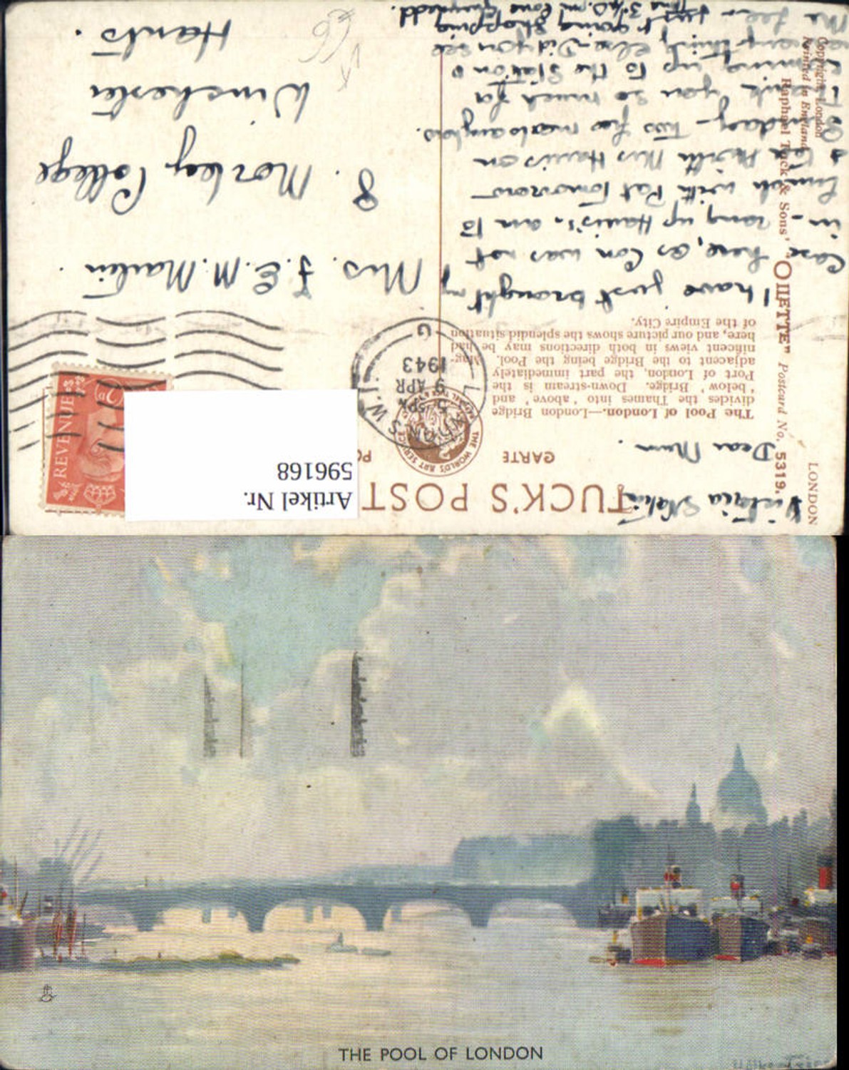 Alte Ansichtskarte – Old Postcard