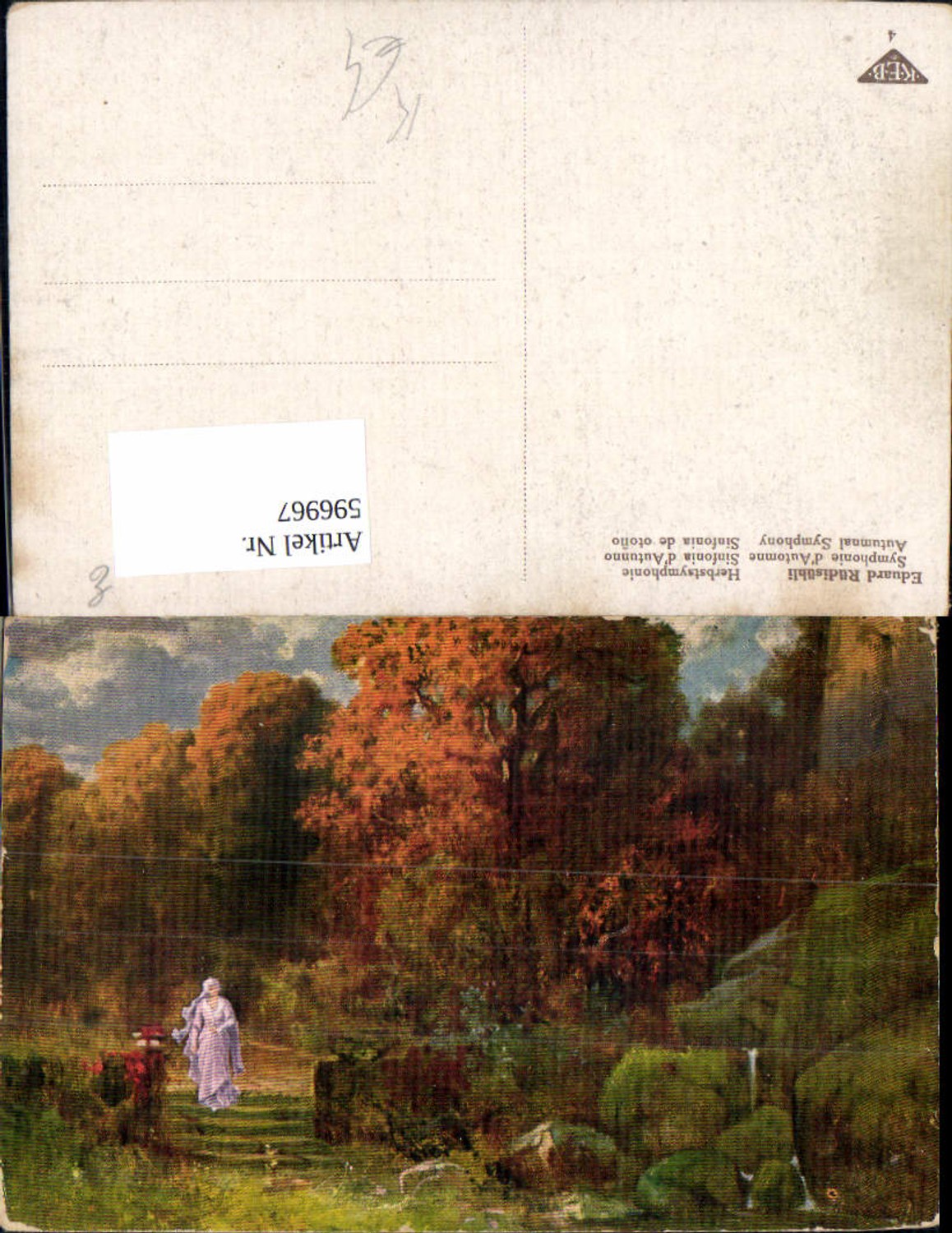596967,Künstler Ak Eduard Rüdisühli Herbstsymphonie