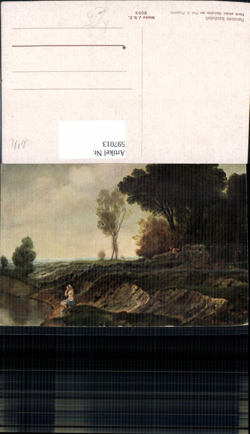 597013,Künstler Ak Prof. G. Papperitz Heroische Landschaft