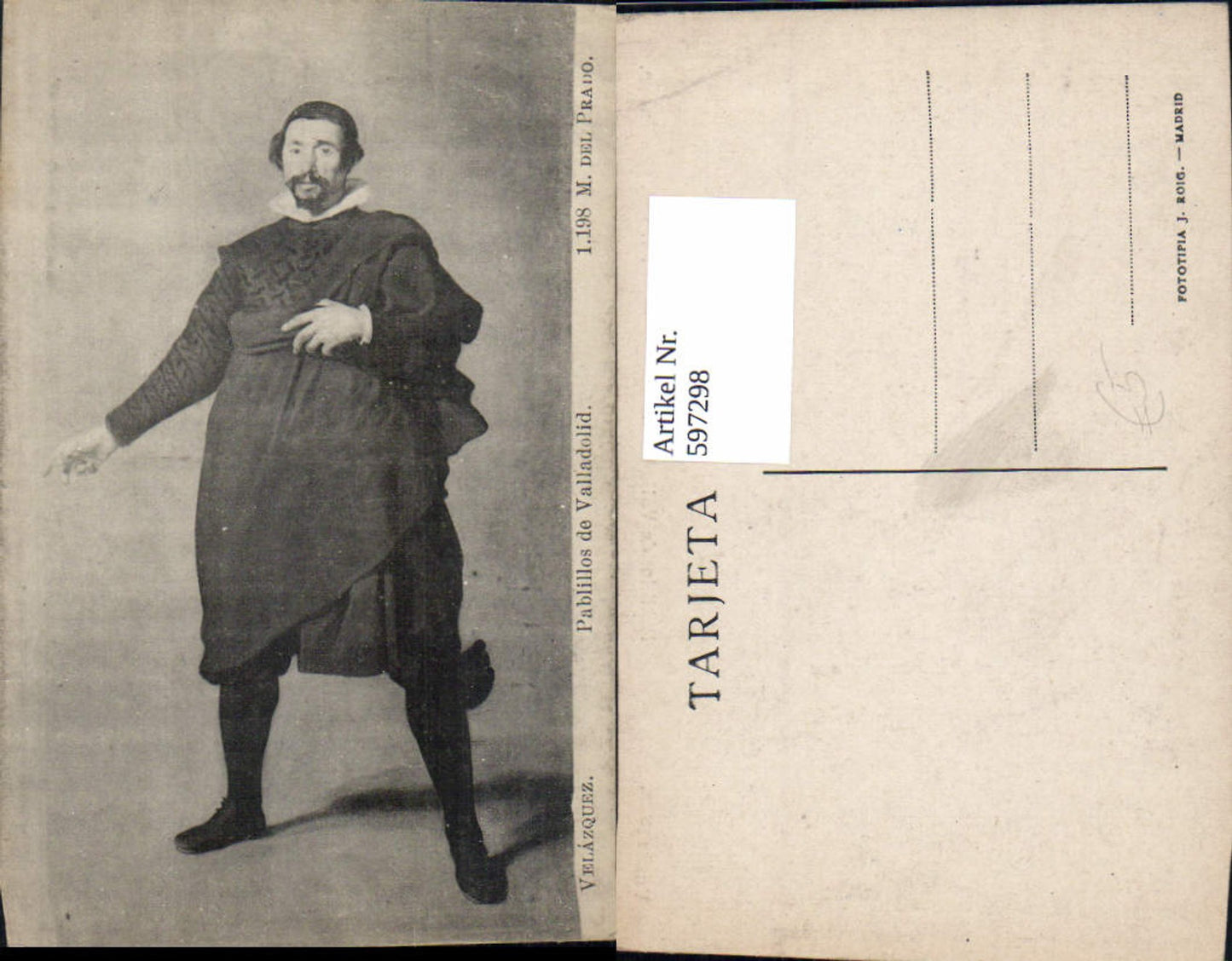597298,Künstler Ak Velazquez Pablillos de Valladolid Portrait Kunst Wissenschaft