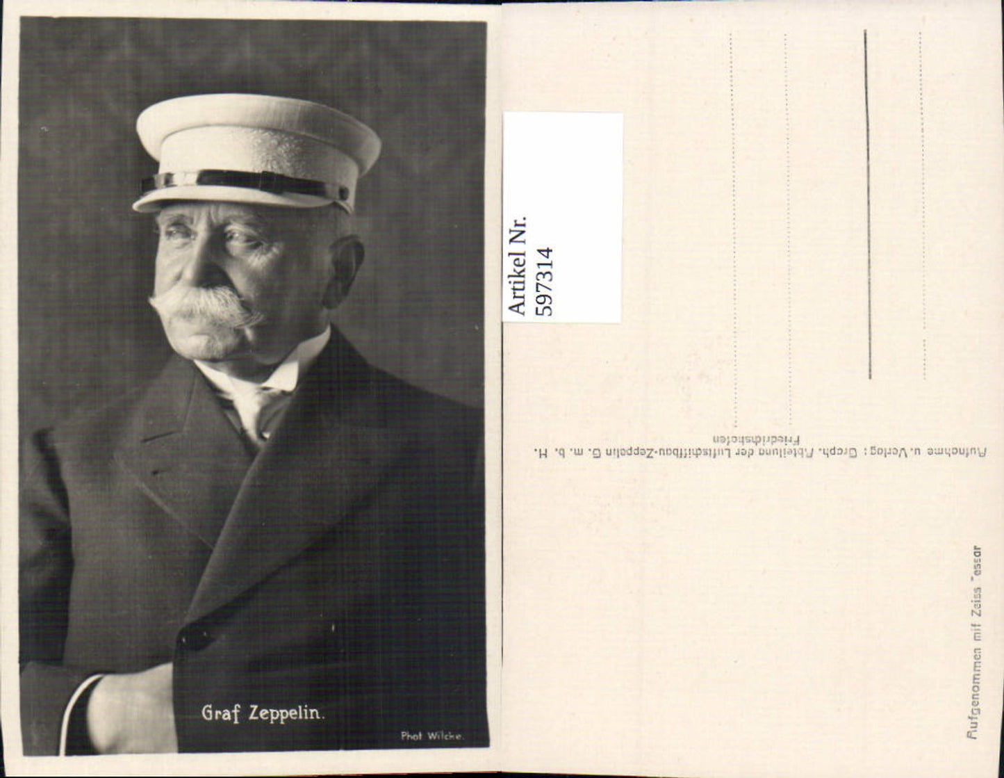 597314,Graf Zeppelin Portrait Kunst Wissenschaft