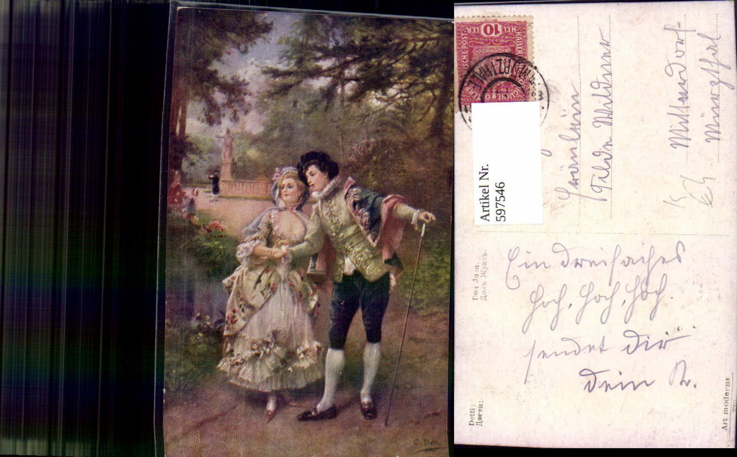 597546,Künstler Ak Detti Don Juan Paar Liebe