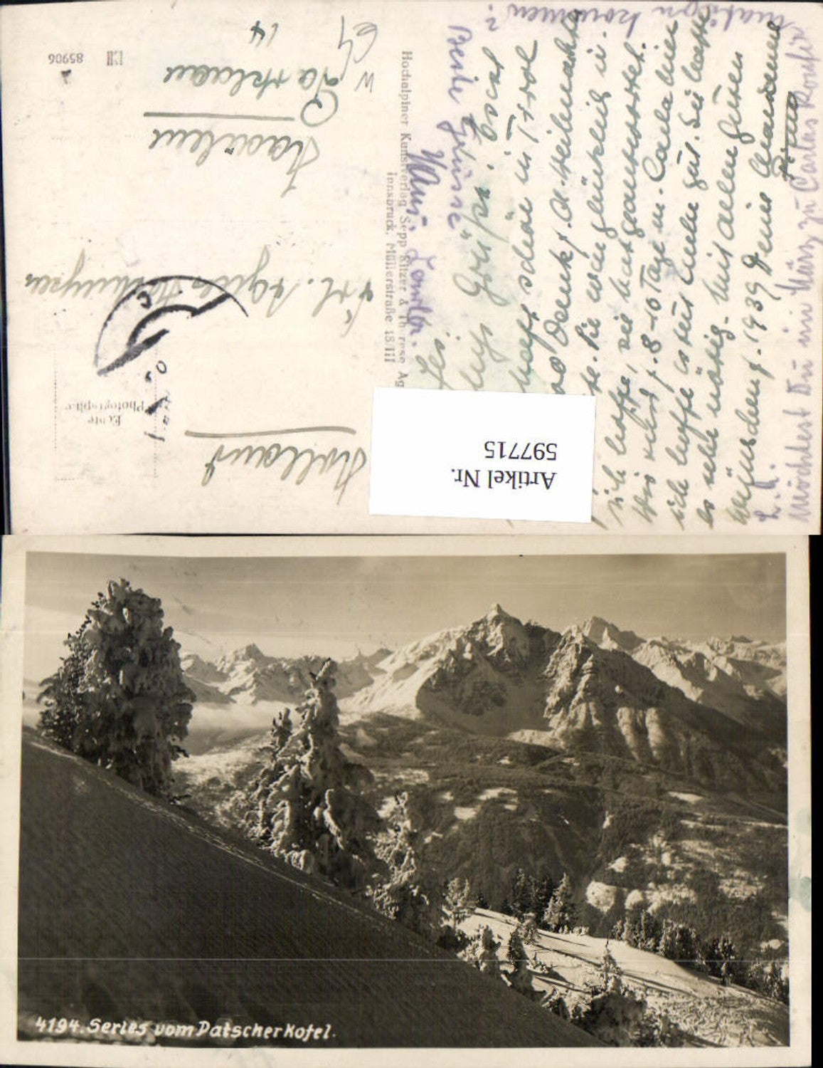 Alte Ansichtskarte – Old Postcard