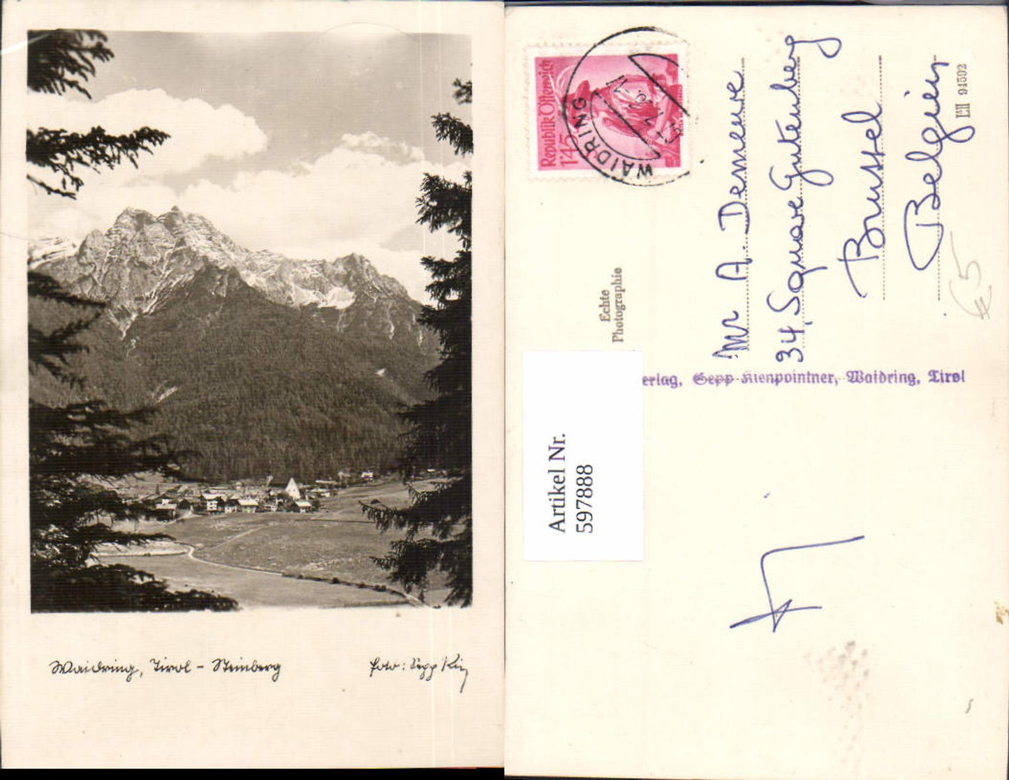 Alte Ansichtskarte – Old Postcard