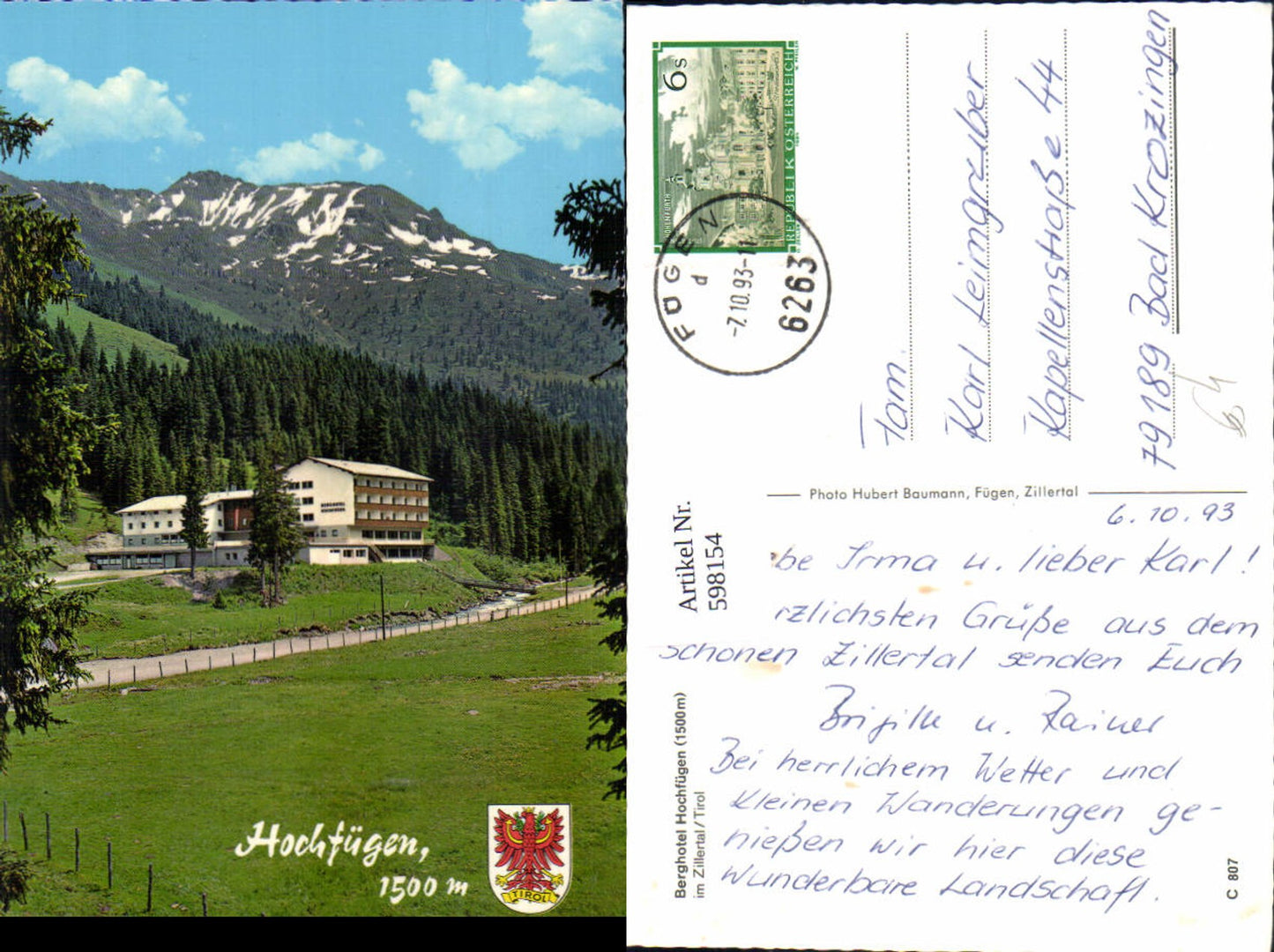 Alte Ansichtskarte – Old Postcard