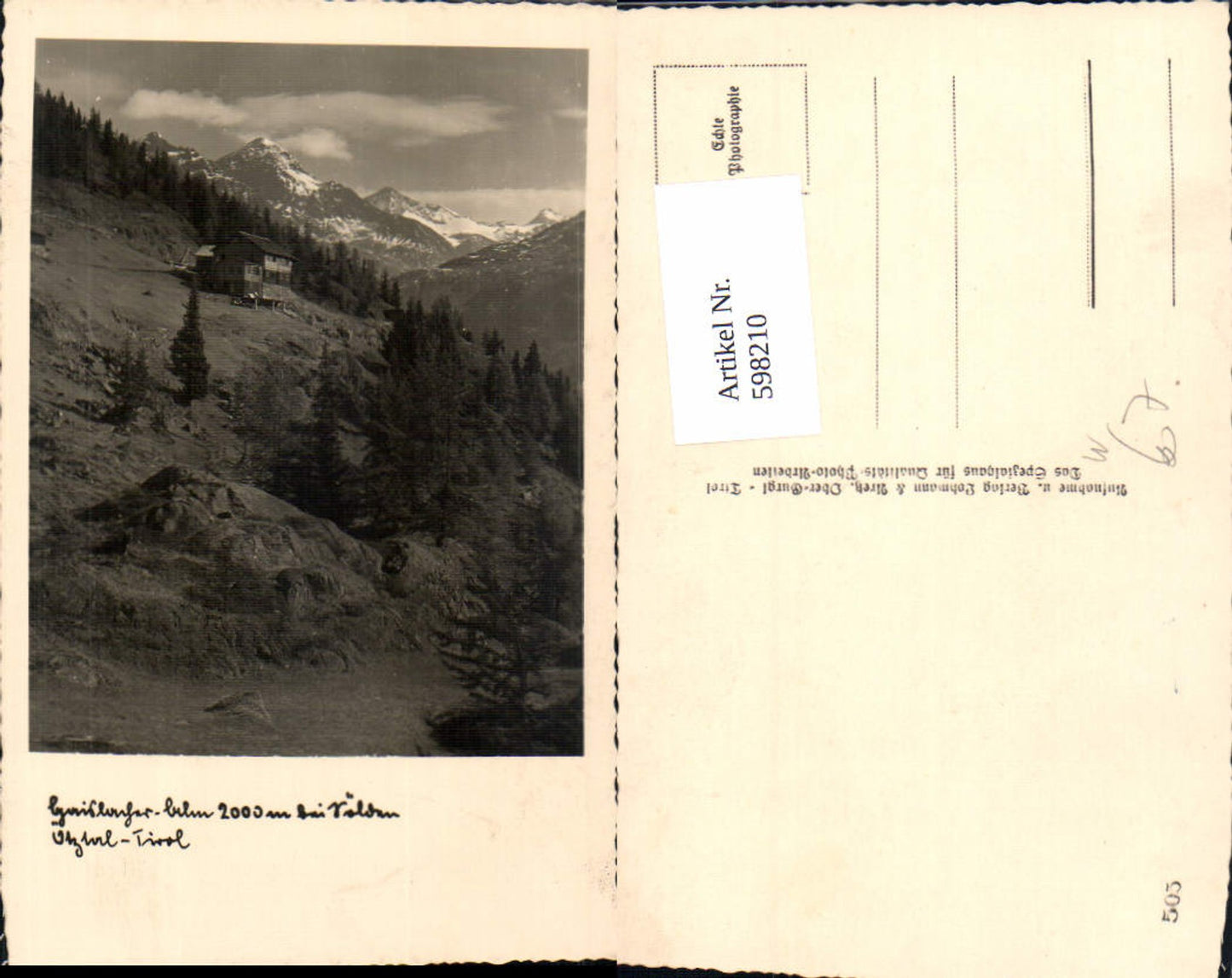 Alte Ansichtskarte – Old Postcard