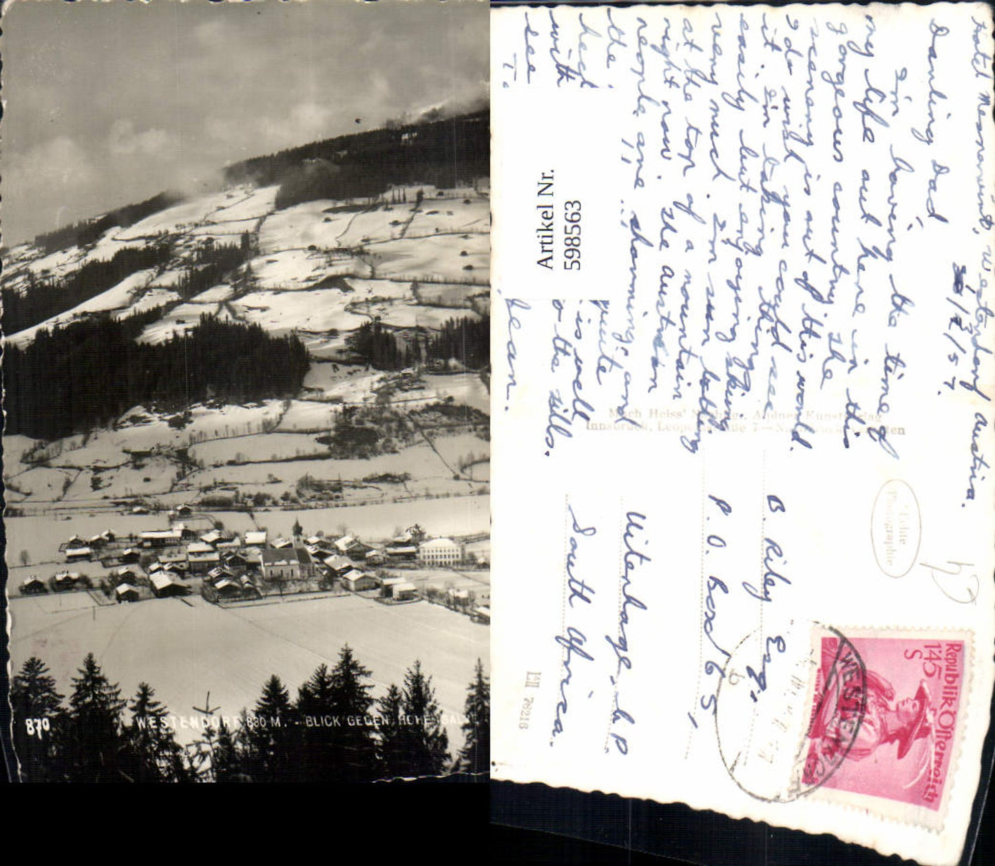 Alte Ansichtskarte – Old Postcard