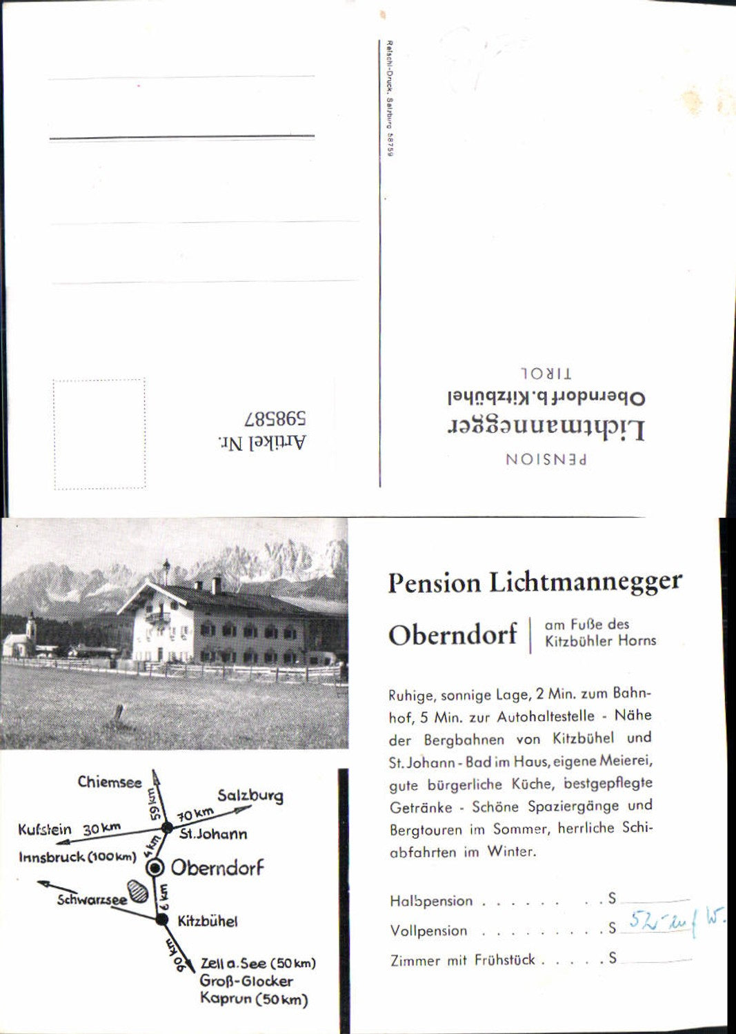 Alte Ansichtskarte – Old Postcard