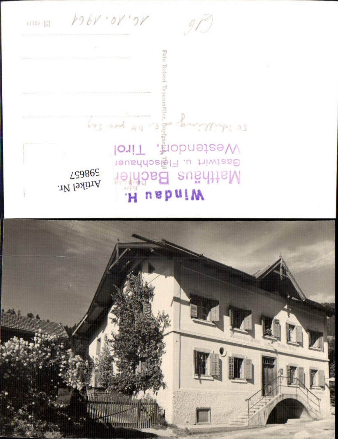 Alte Ansichtskarte – Old Postcard