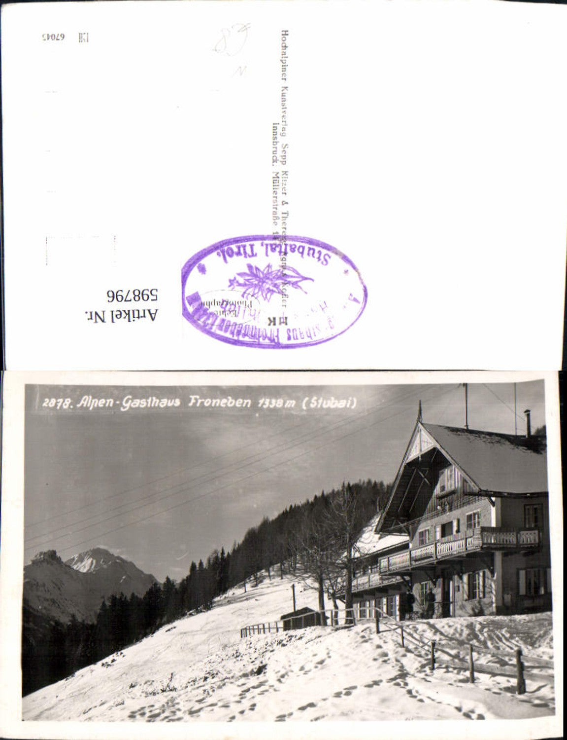 Alte Ansichtskarte – Old Postcard