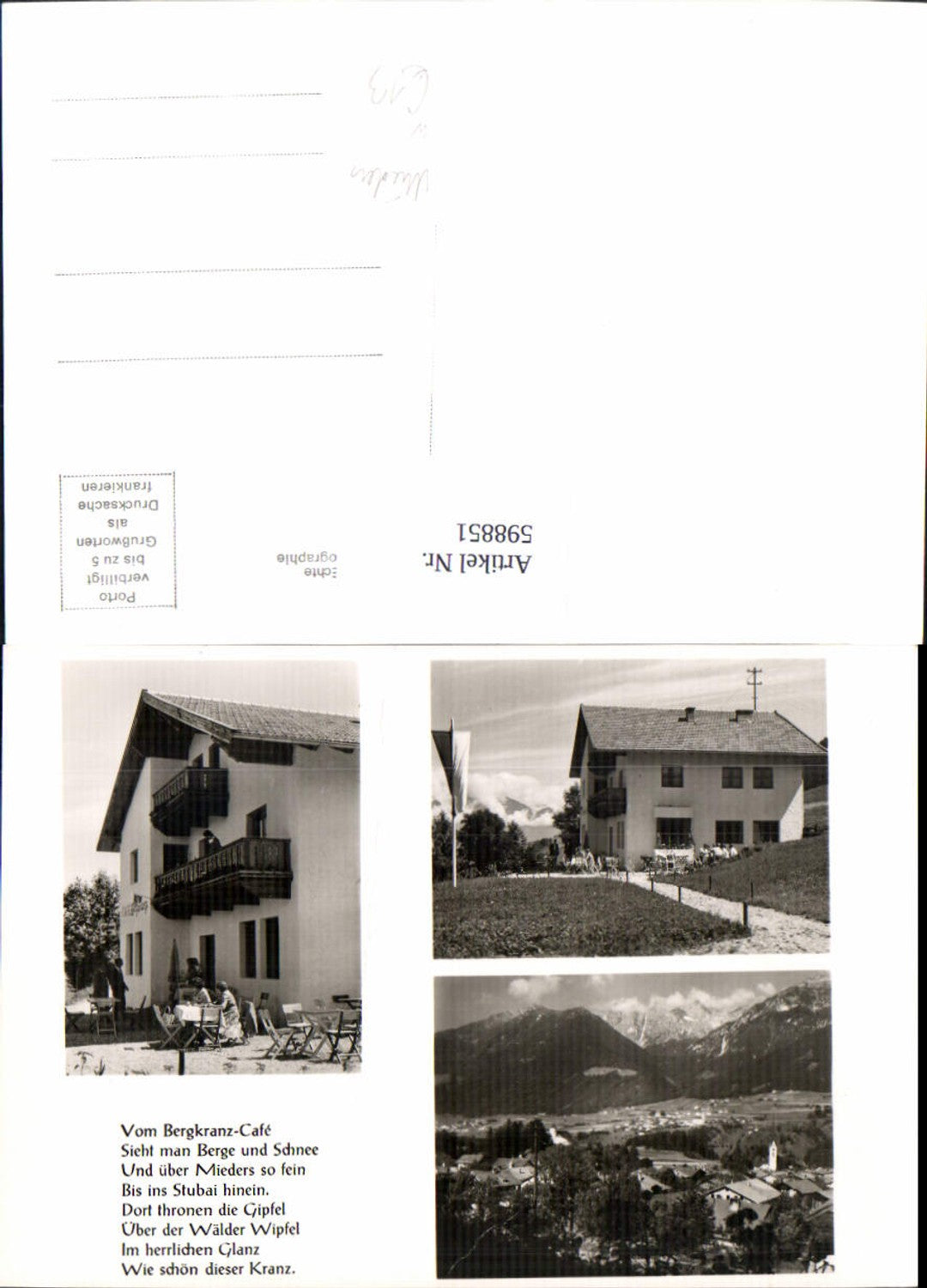 Alte Ansichtskarte – Old Postcard