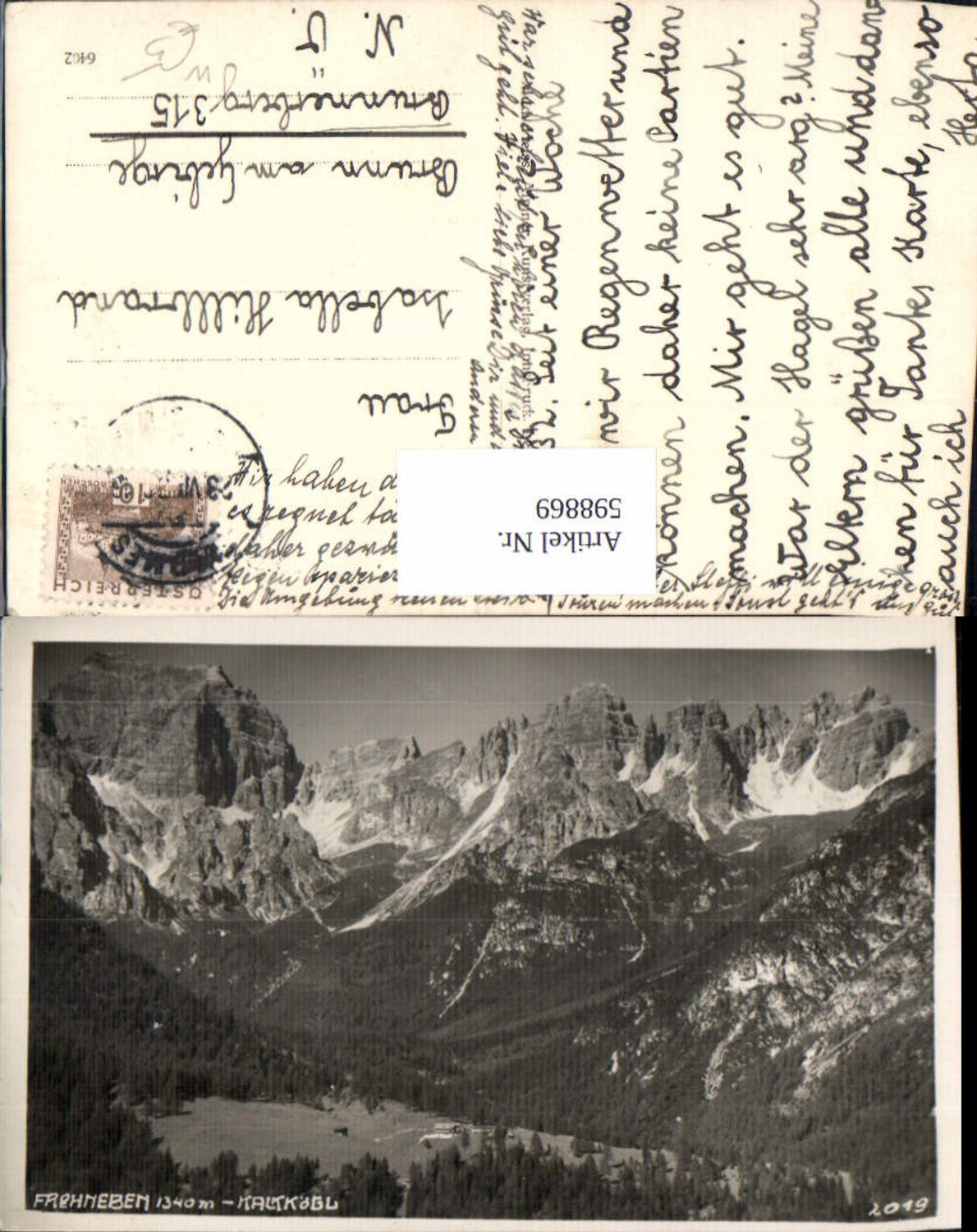Alte Ansichtskarte – Old Postcard